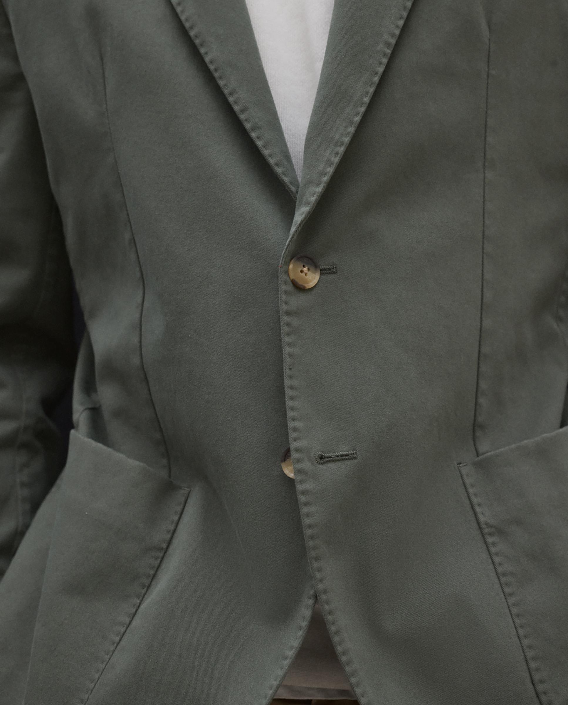 Chaqueta de hombre milani con cierre de botones - Ecoalf - Kaki Kaki-6