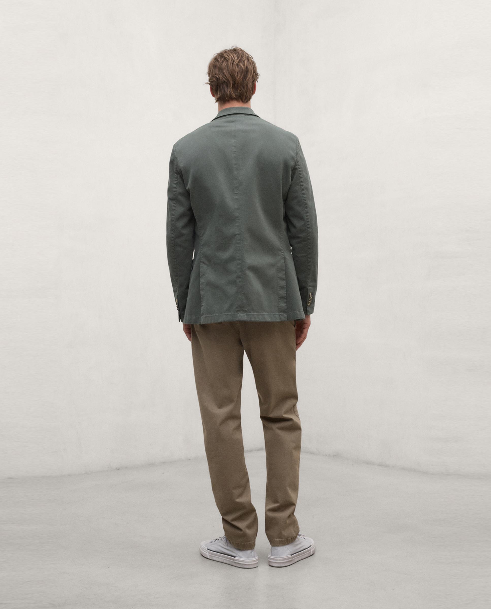 Chaqueta de hombre milani con cierre de botones - Ecoalf - Kaki Kaki-5