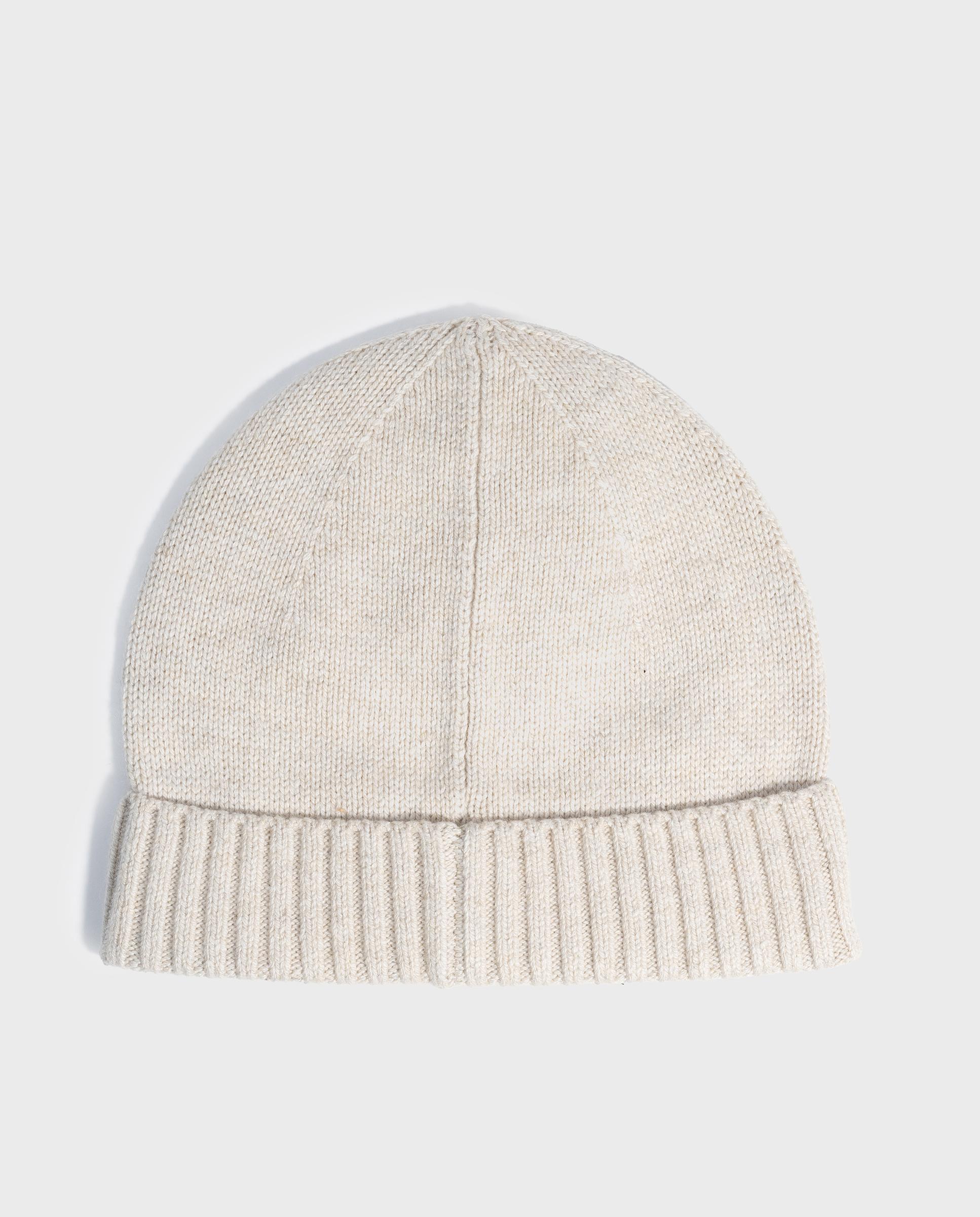 Gorro unisex jacques de lana con borde acanalado - Ecoalf - Beige Beige-3