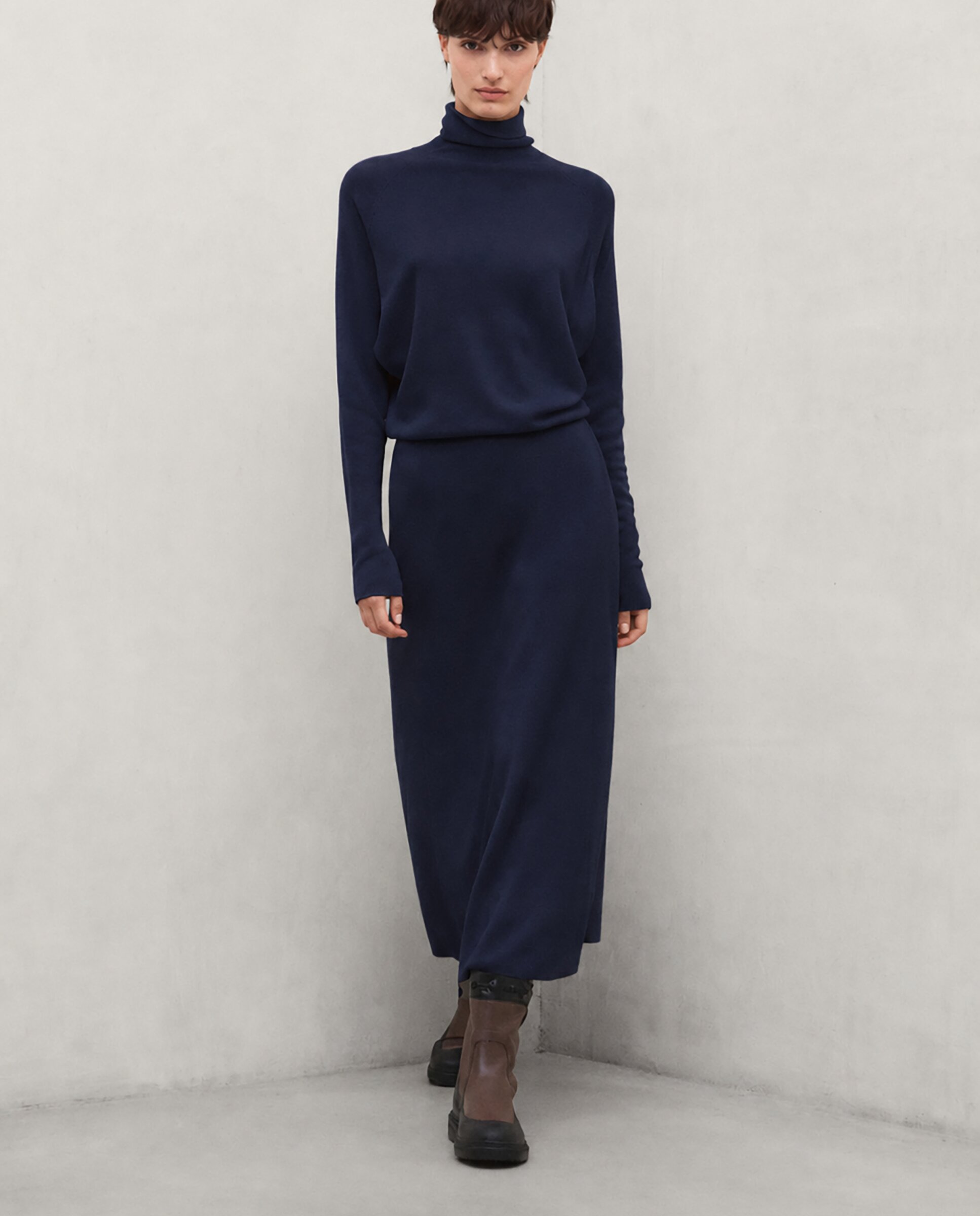 Vestido annie de corte ajustado y mangas raglán - Ecoalf - Azul marino Azul marino-1