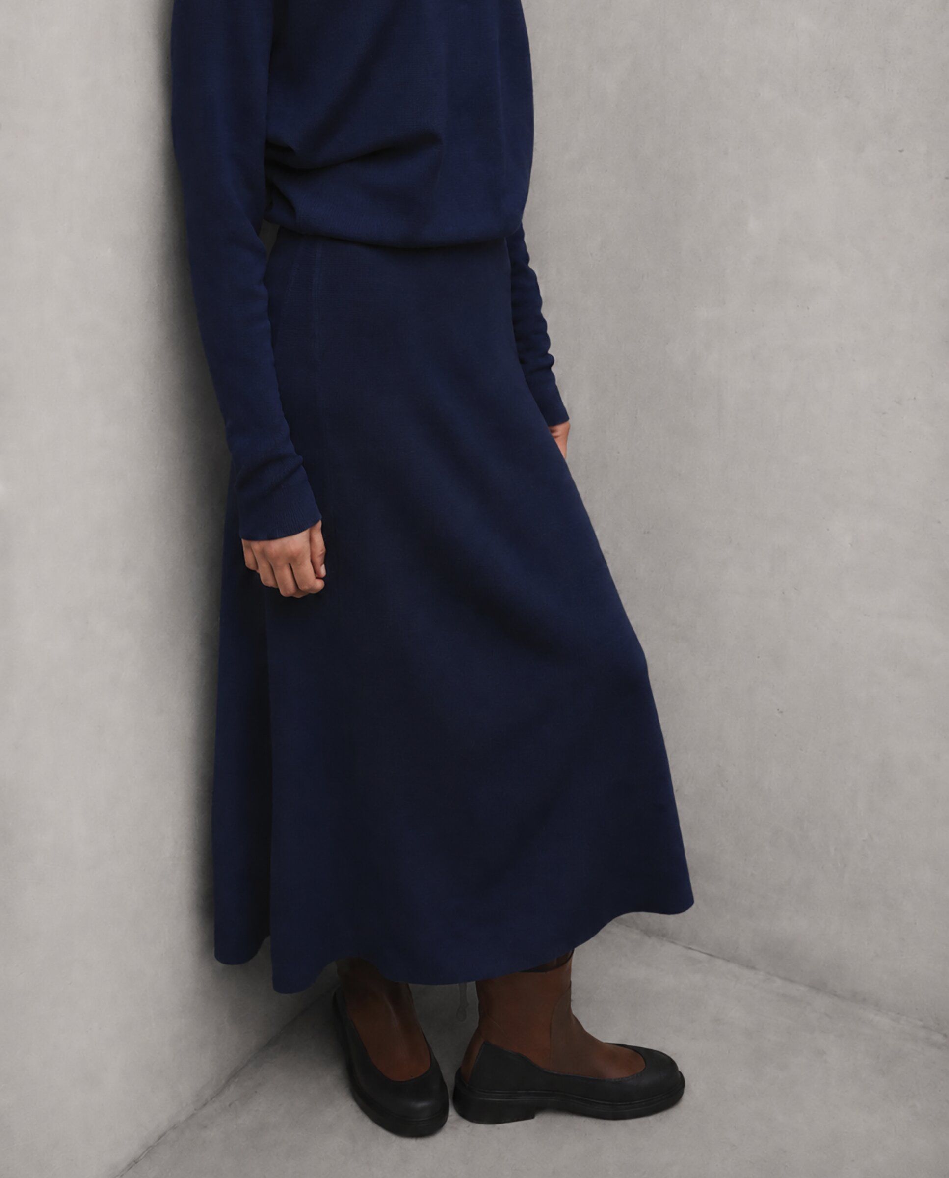Vestido annie de corte ajustado y mangas raglán - Ecoalf - Azul marino Azul marino-2