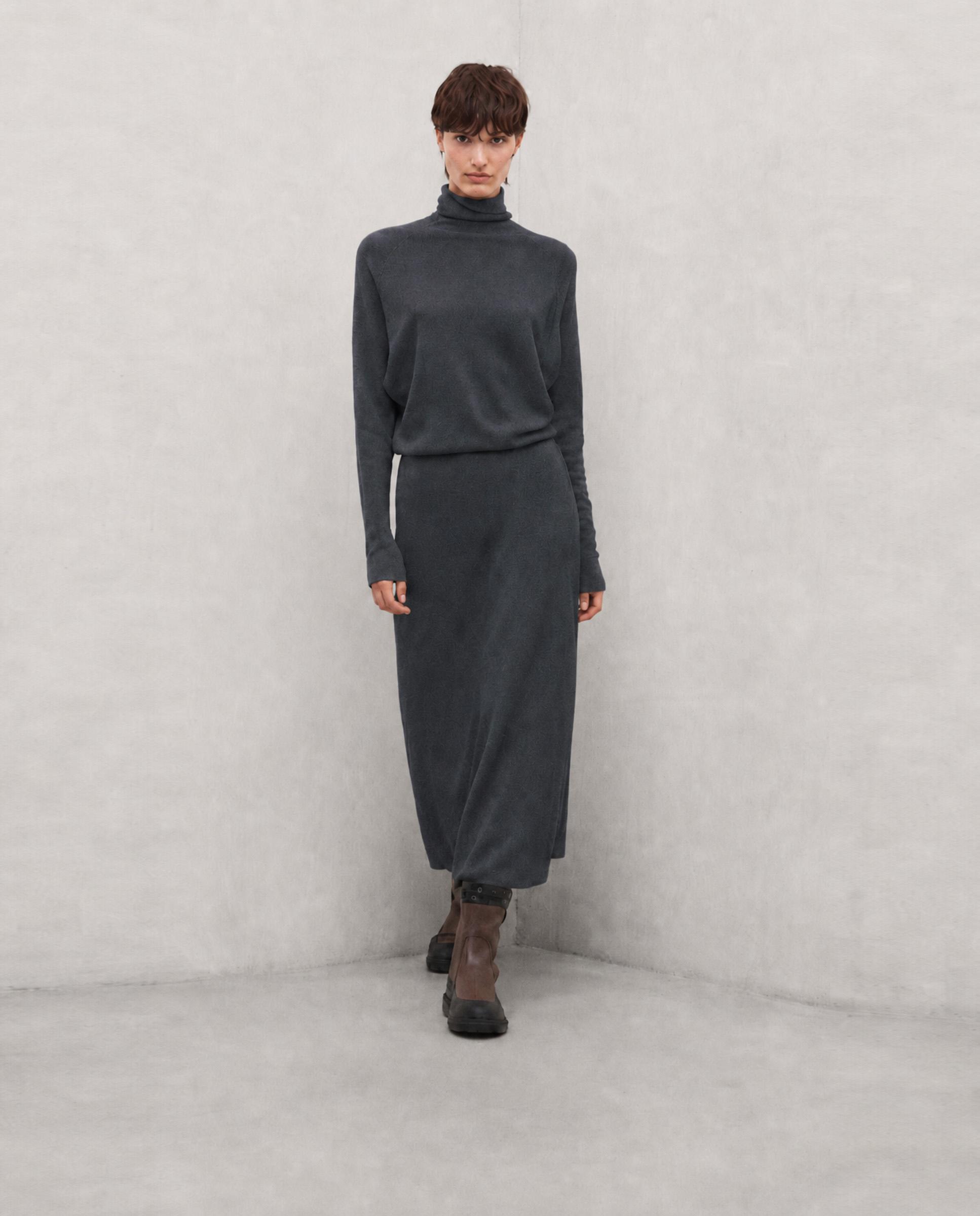Vestido annie de corte ajustado y mangas raglán - Ecoalf - Azul grisáceo Azul grisáceo-1