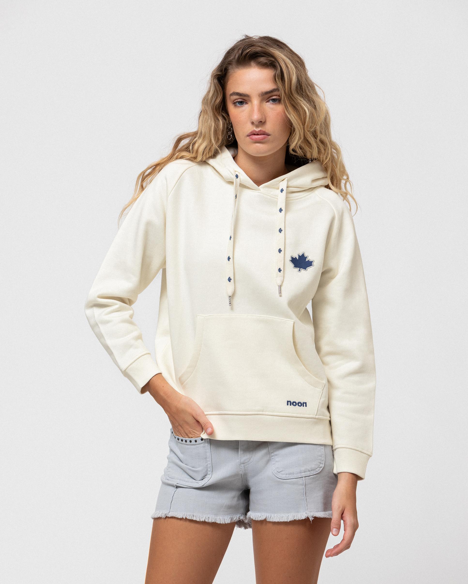 Noon - Sudadera de mujer con capucha y bolsillo de canguro.
