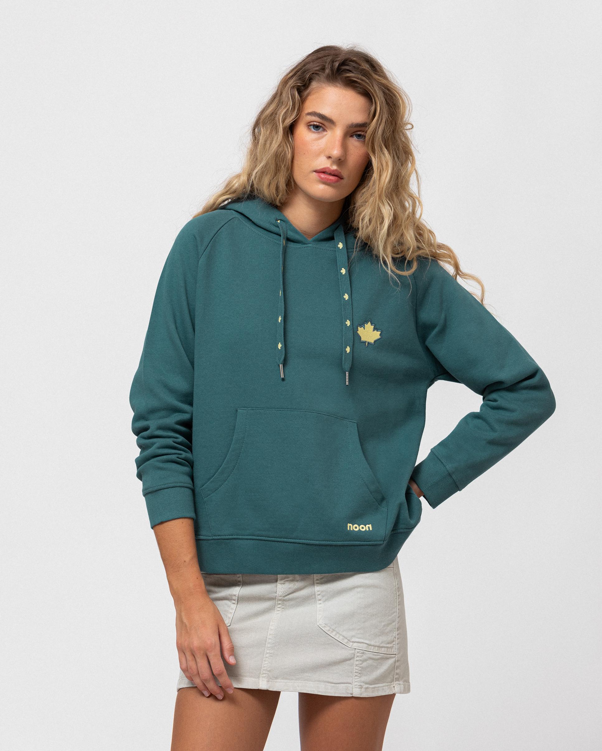 Noon - Sudadera de mujer con capucha y logo.