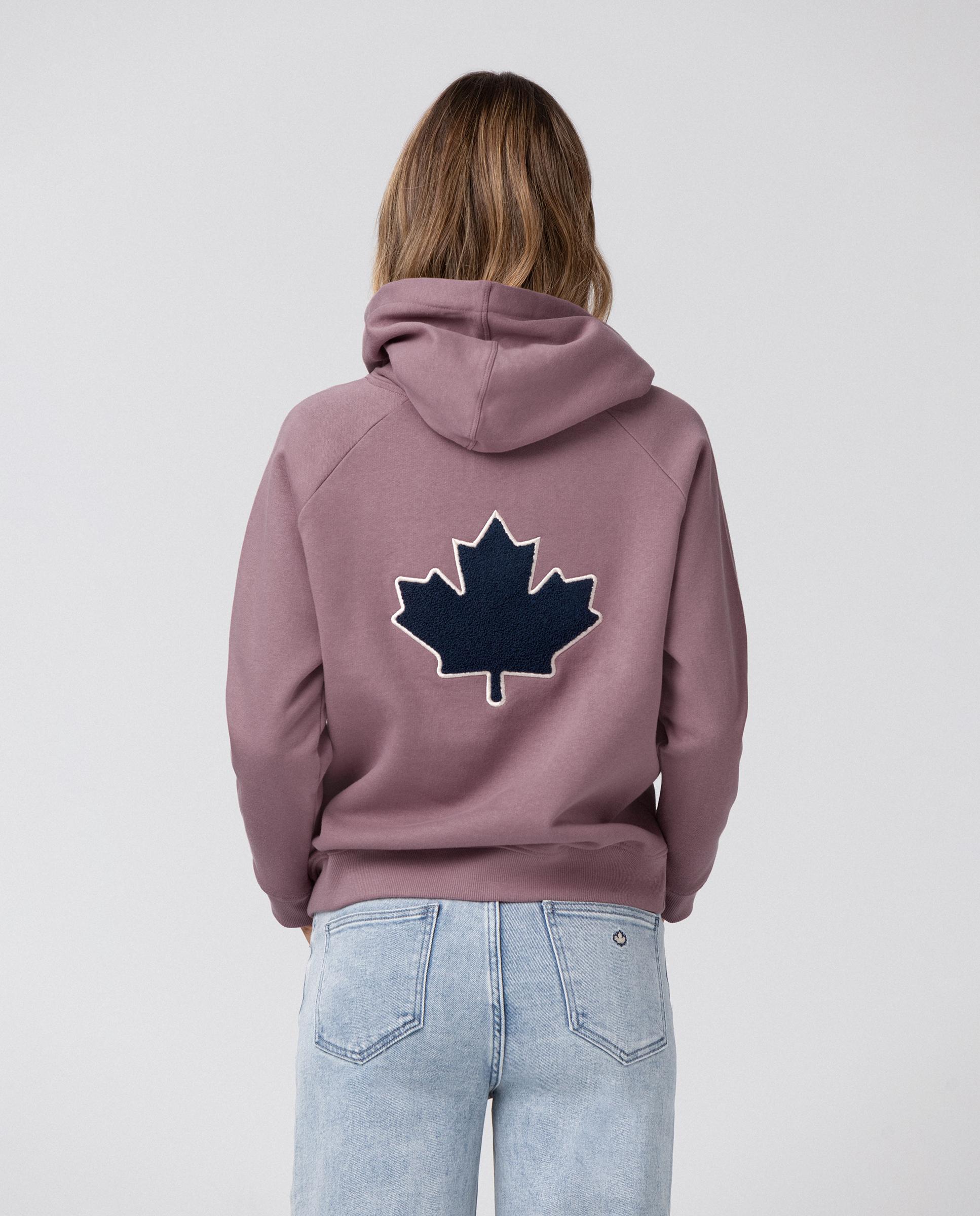 Sudadera de mujer con capucha y logo bordado - Noon - Morado Morado-2