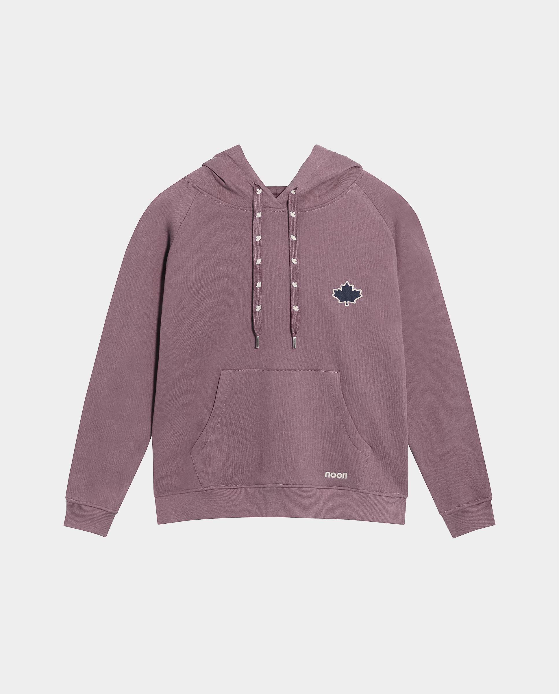 Sudadera de mujer con capucha y logo bordado - Noon - Morado Morado-5