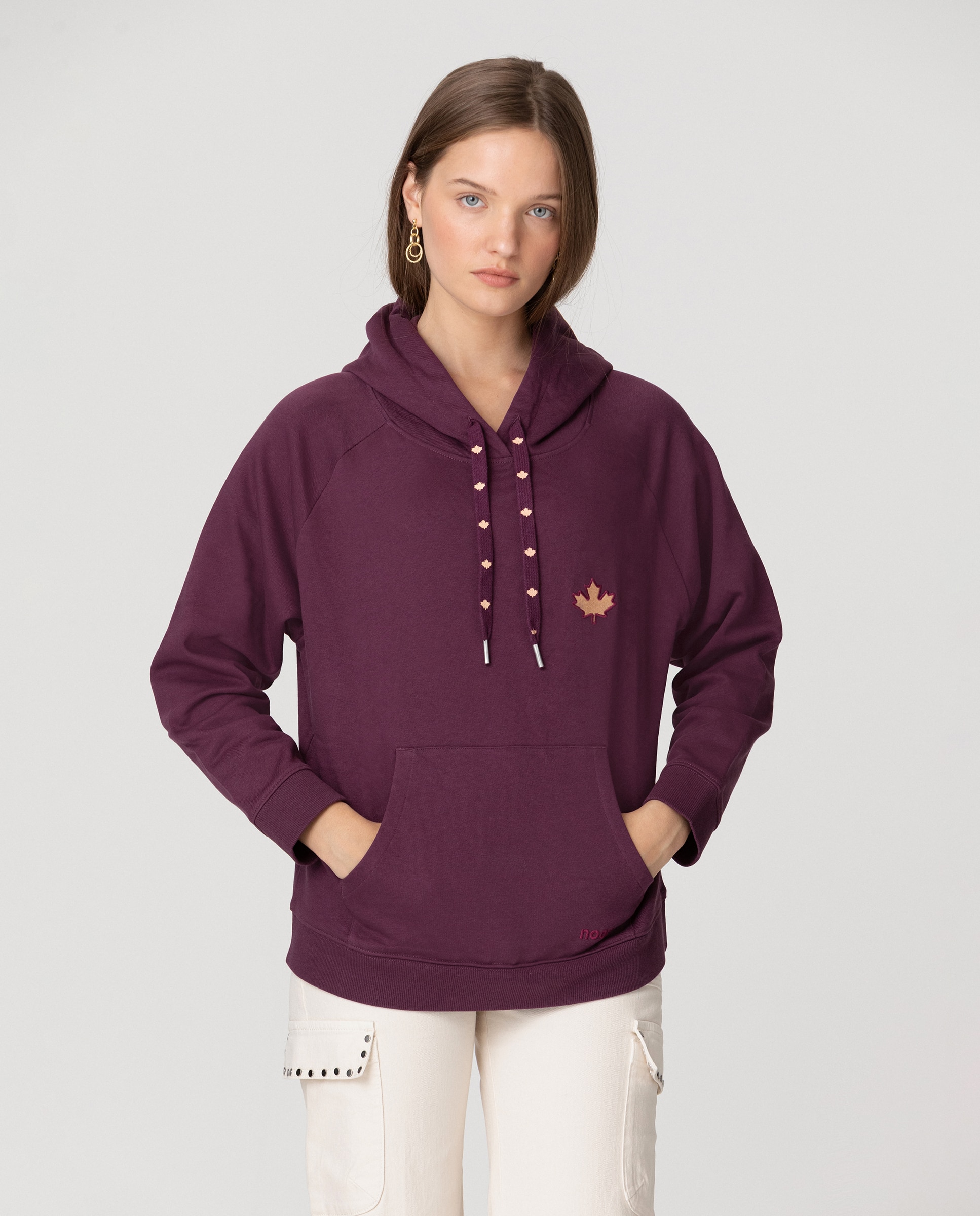 Noon - Sudadera capucha print de mujer.