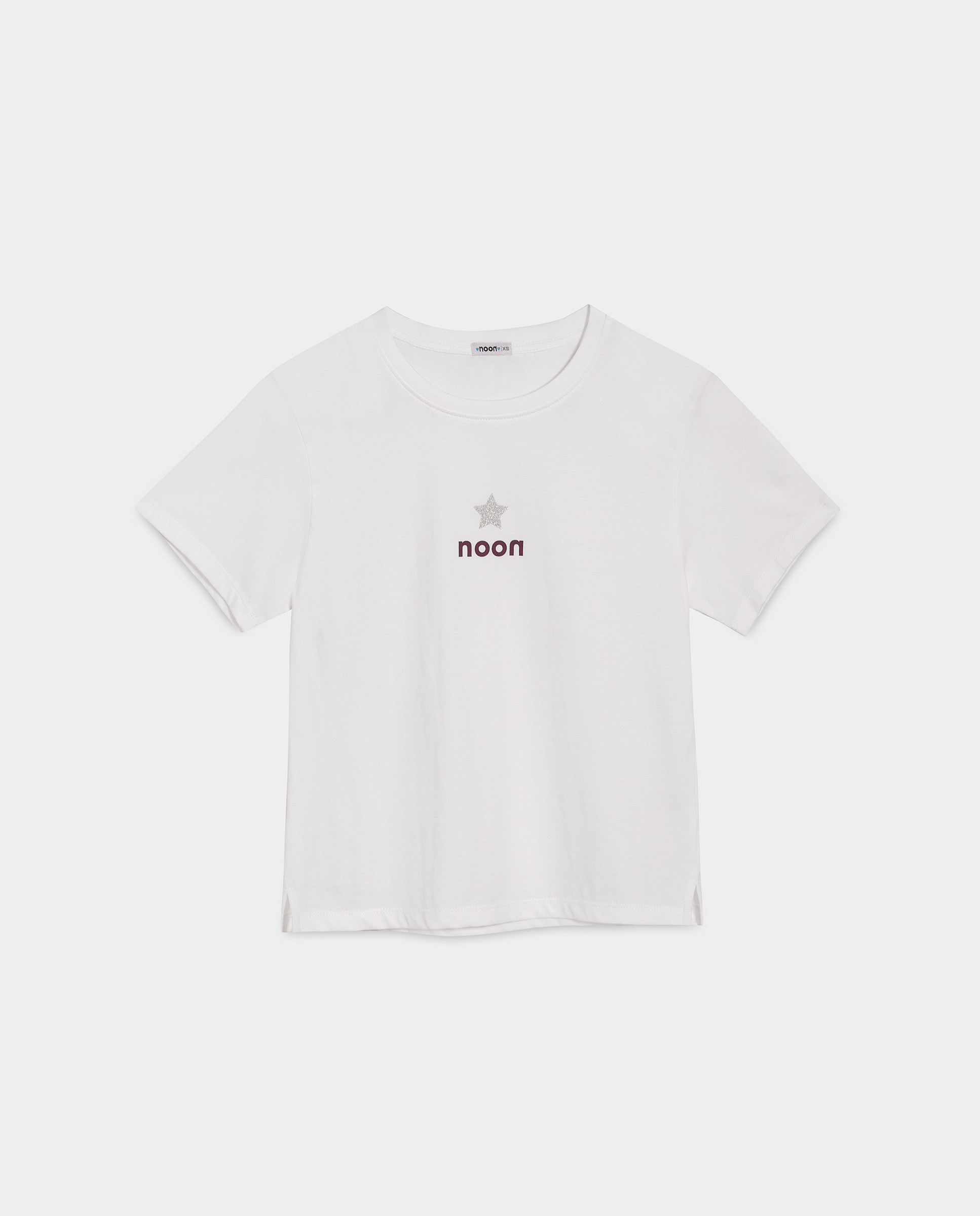 Camiseta de mujer basica con logo - Noon - Blanco Blanco-5