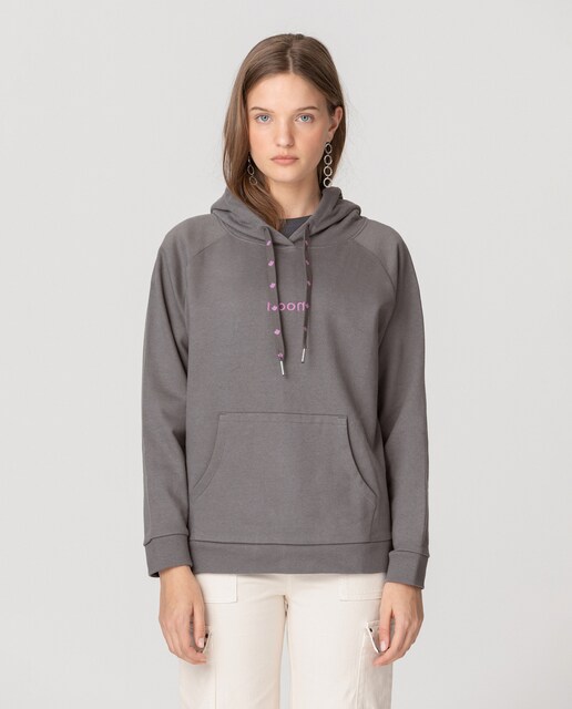 Imagen 0 de Sudadera capucha print estrella de mujer