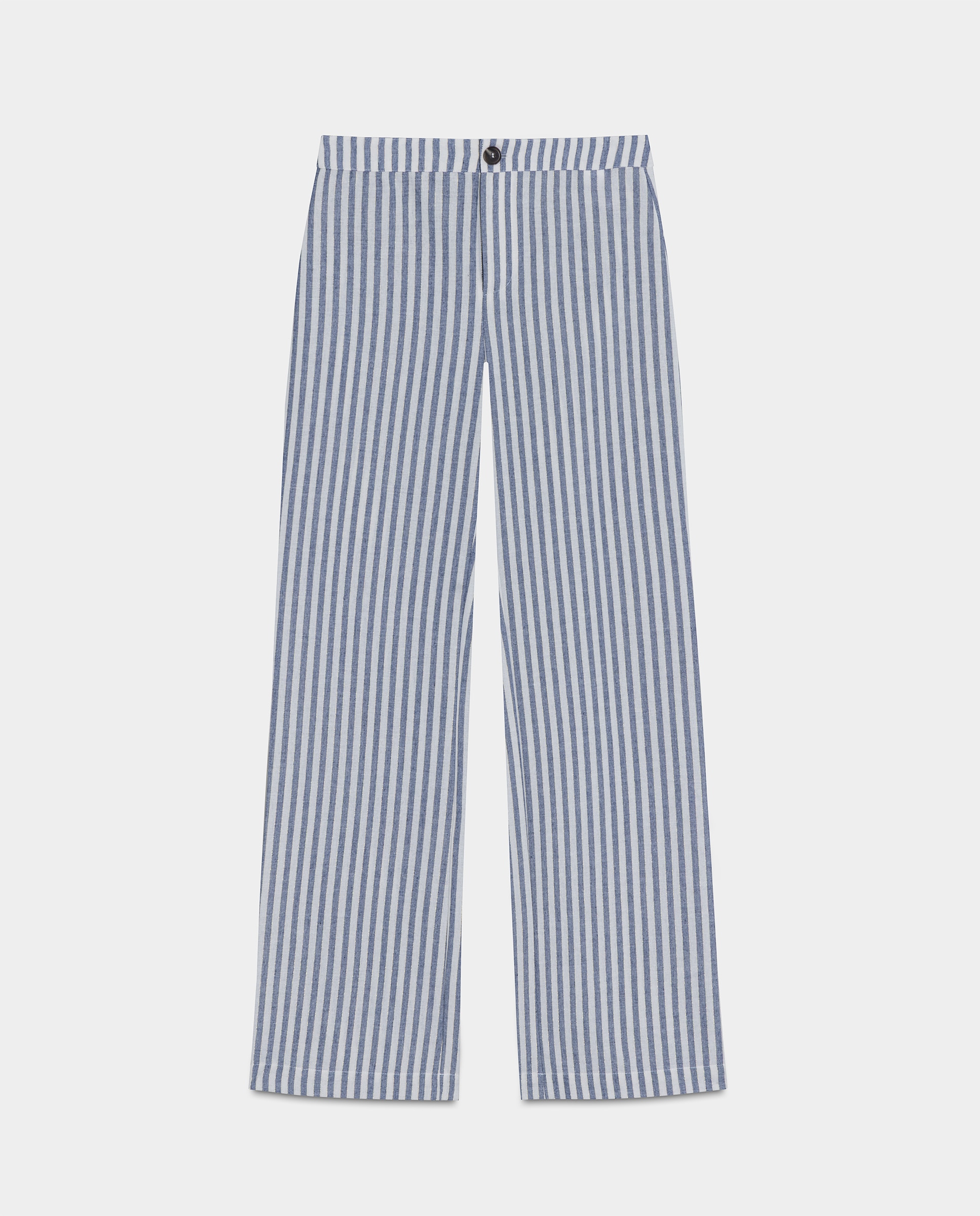 Pantalón recto de mujer de vestir - Noon - Azul claro Azul claro-4