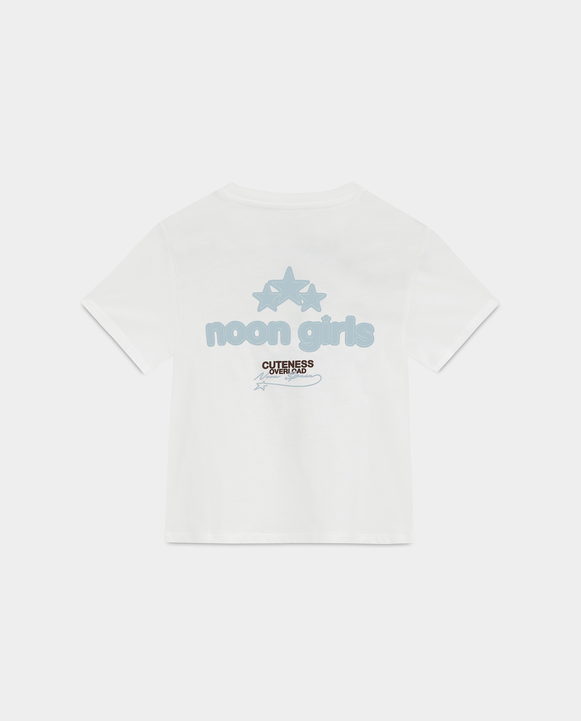 Camiseta manga corta de mujer y estrellas - Noon - Blanco Blanco-5