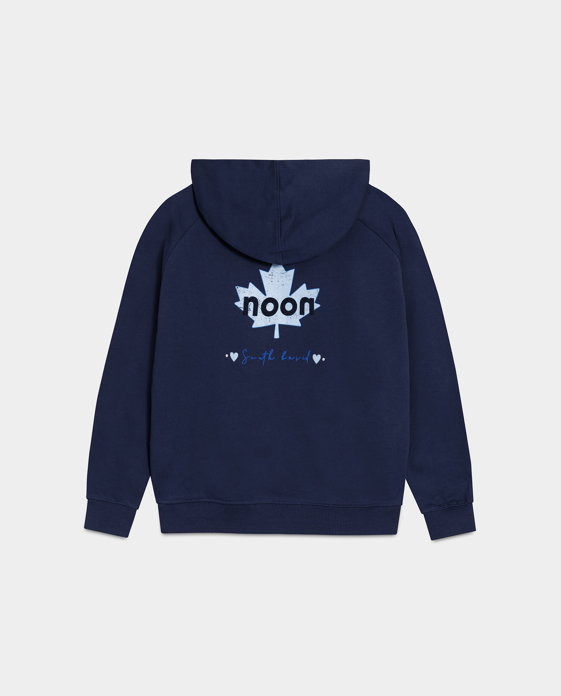 Sudadera de mujer capucha print - Noon - Azul Azul-5