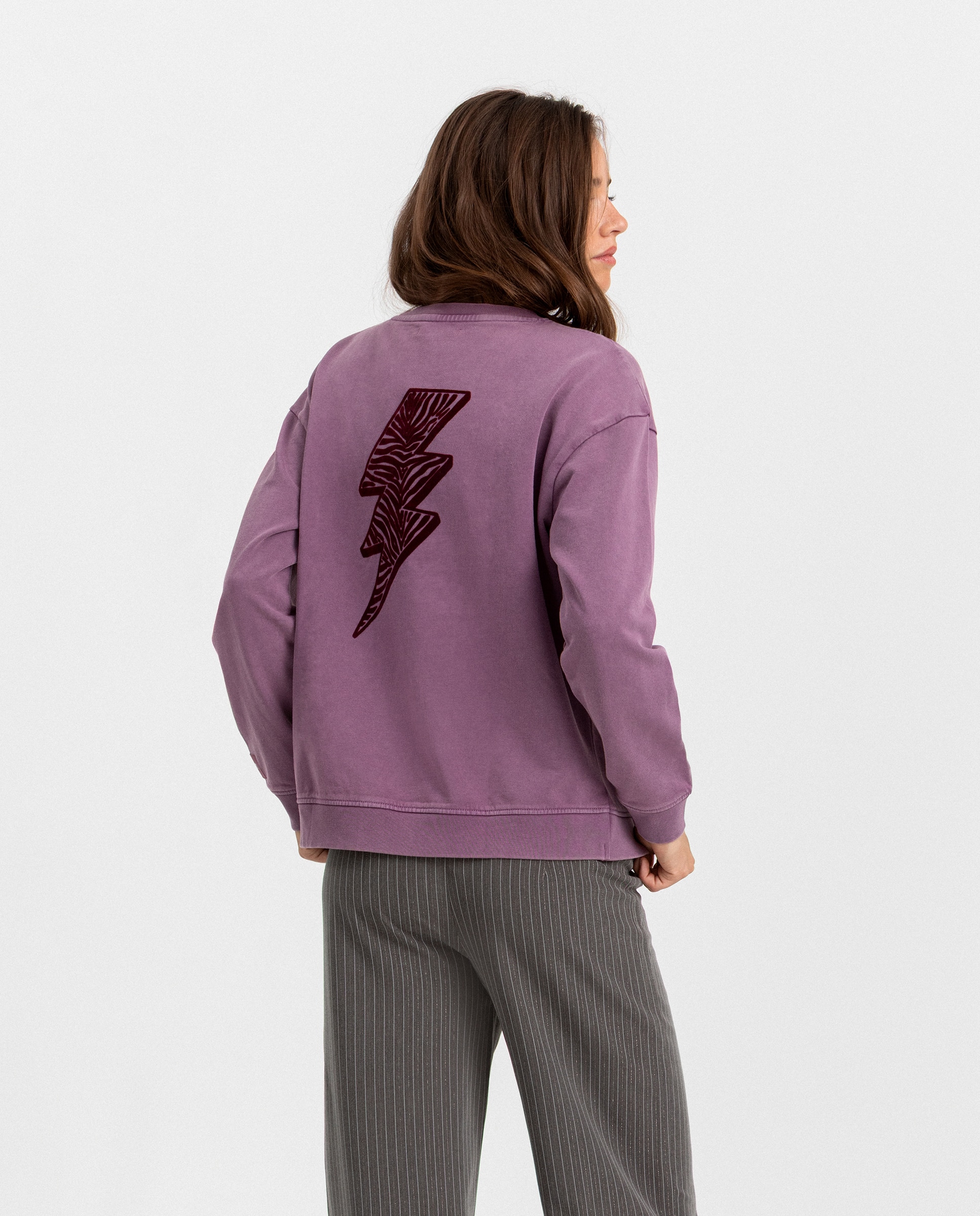 Sudadera logo de mujer - Noon - Rosa Rosa-2