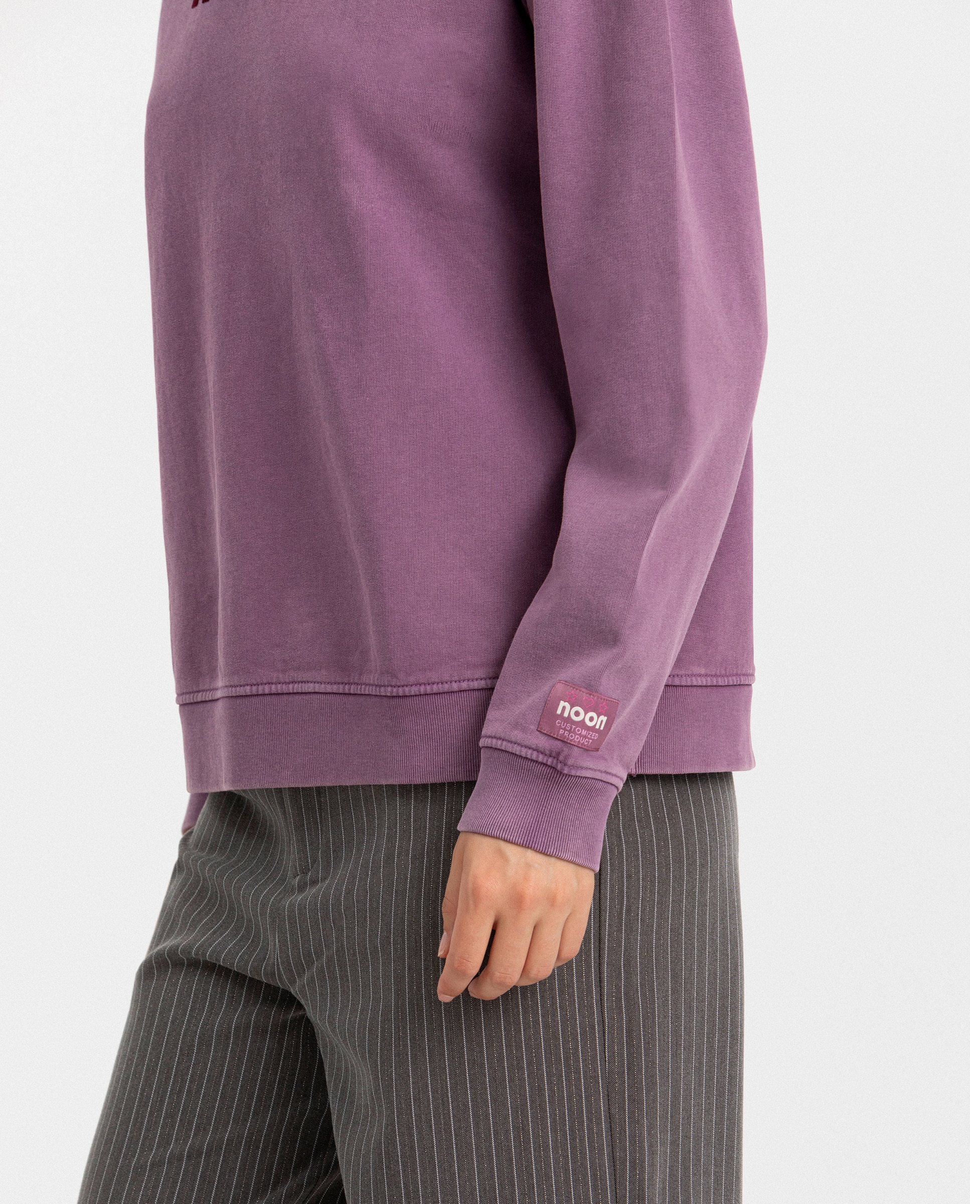 Sudadera logo de mujer - Noon - Rosa Rosa-4