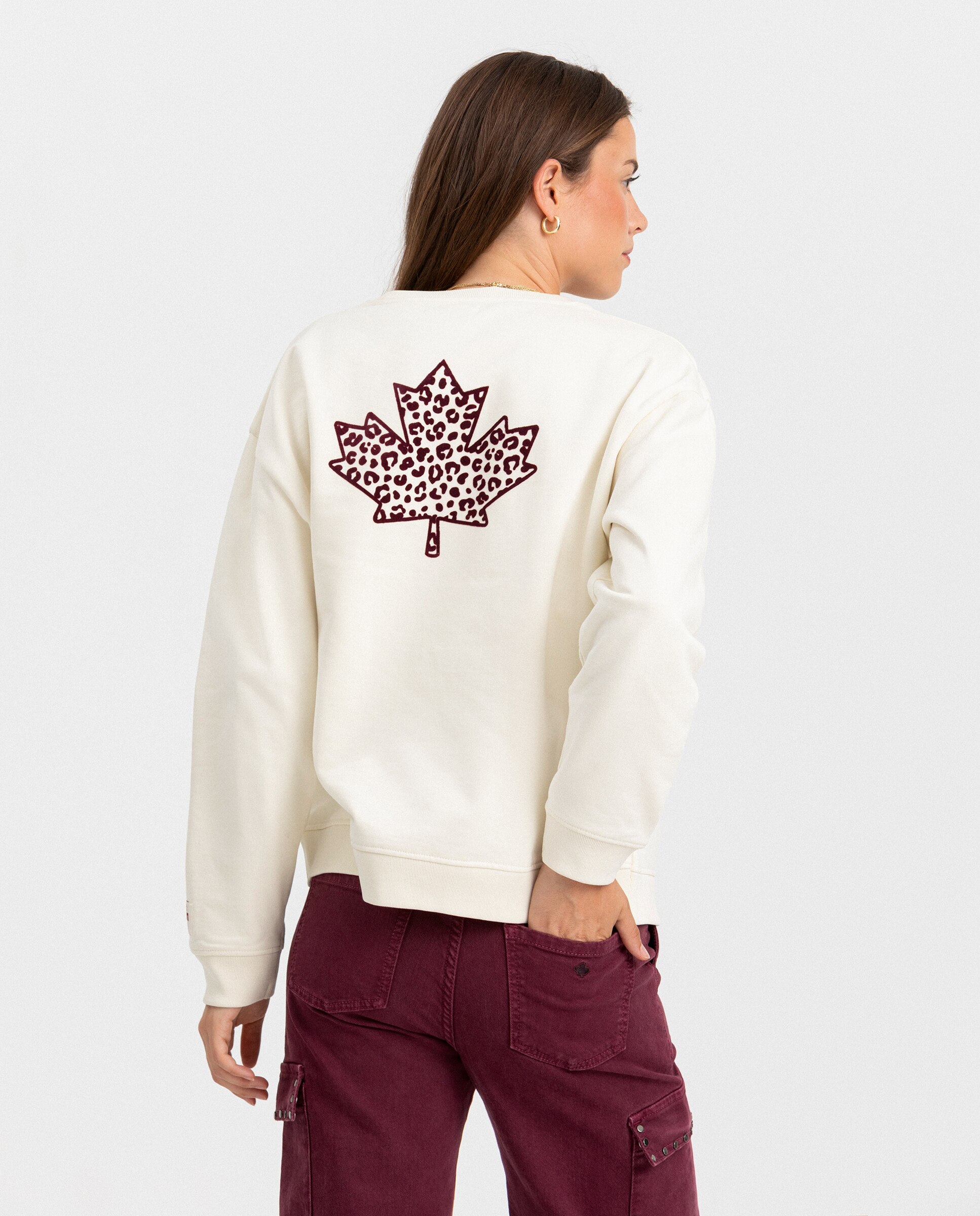 Sudadera logo de mujer - Noon - Crudo Crudo-2