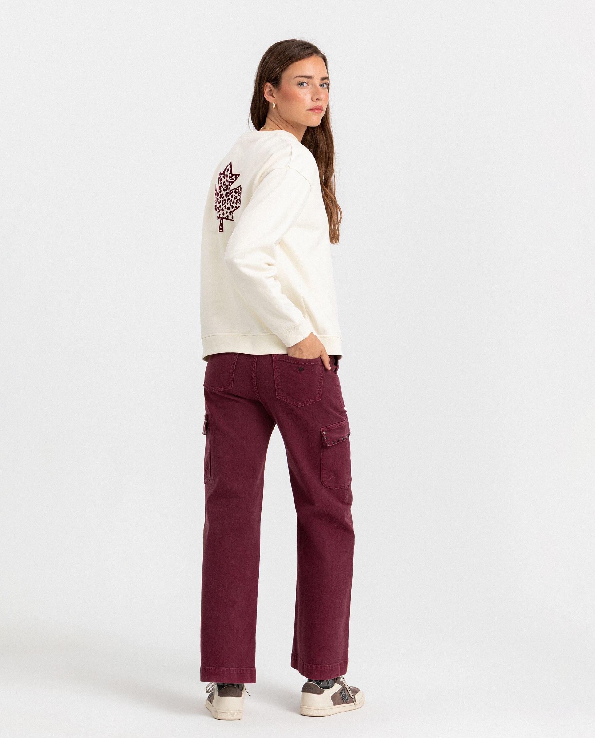 Sudadera logo de mujer - Noon - Crudo Crudo-4