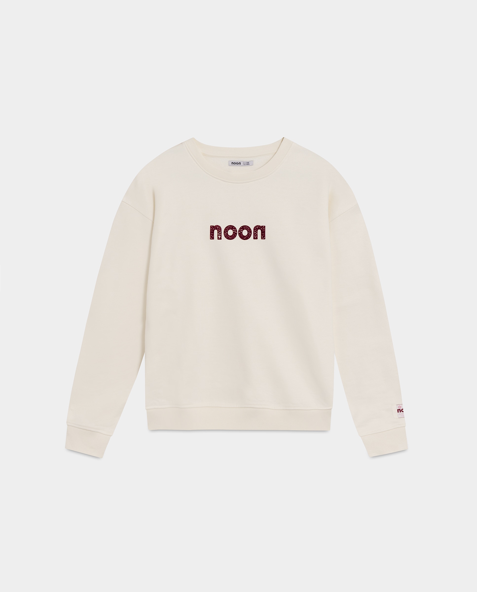 Sudadera logo de mujer - Noon - Crudo Crudo-5