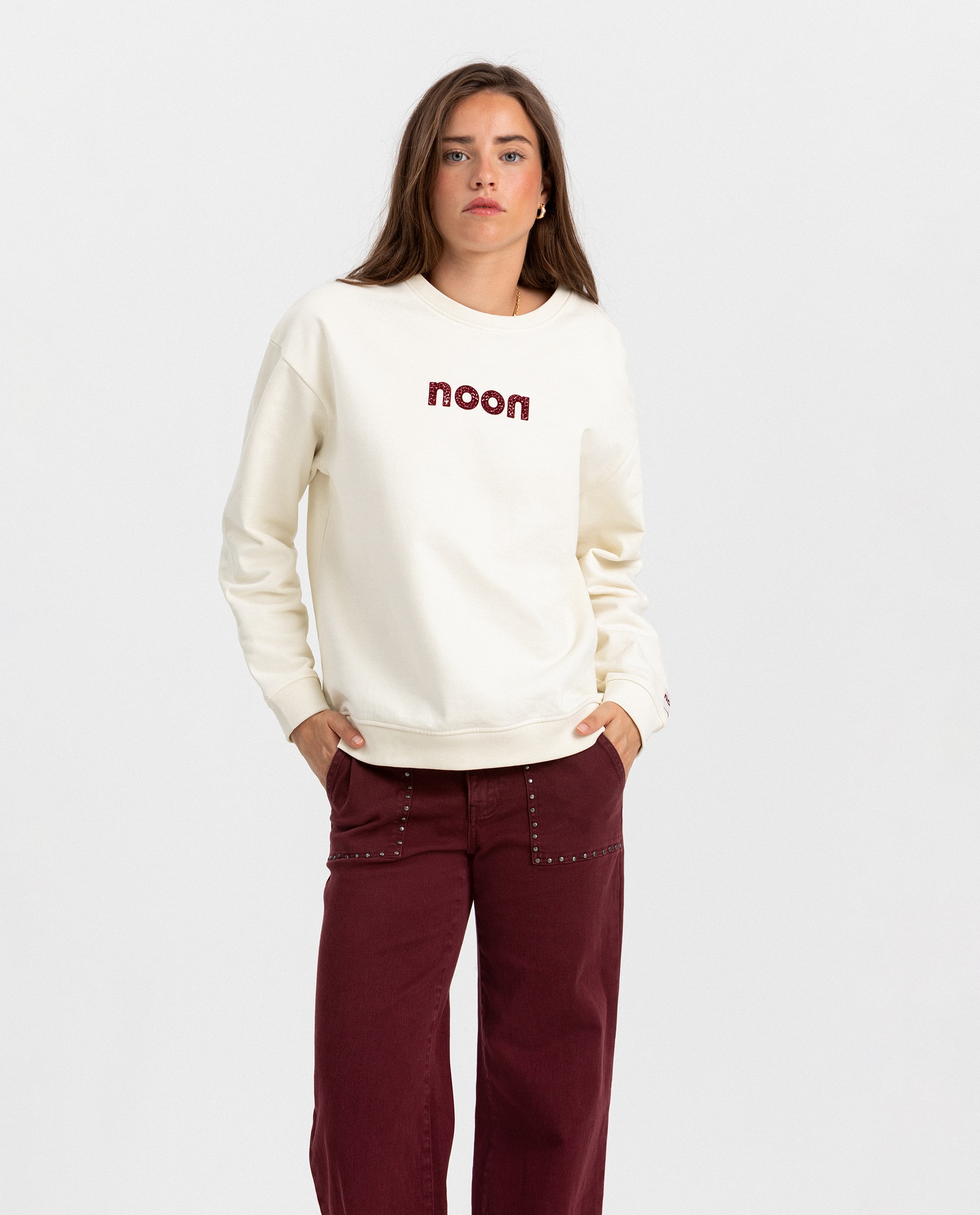 Imagen 0 de Sudadera logo de mujer Crudo