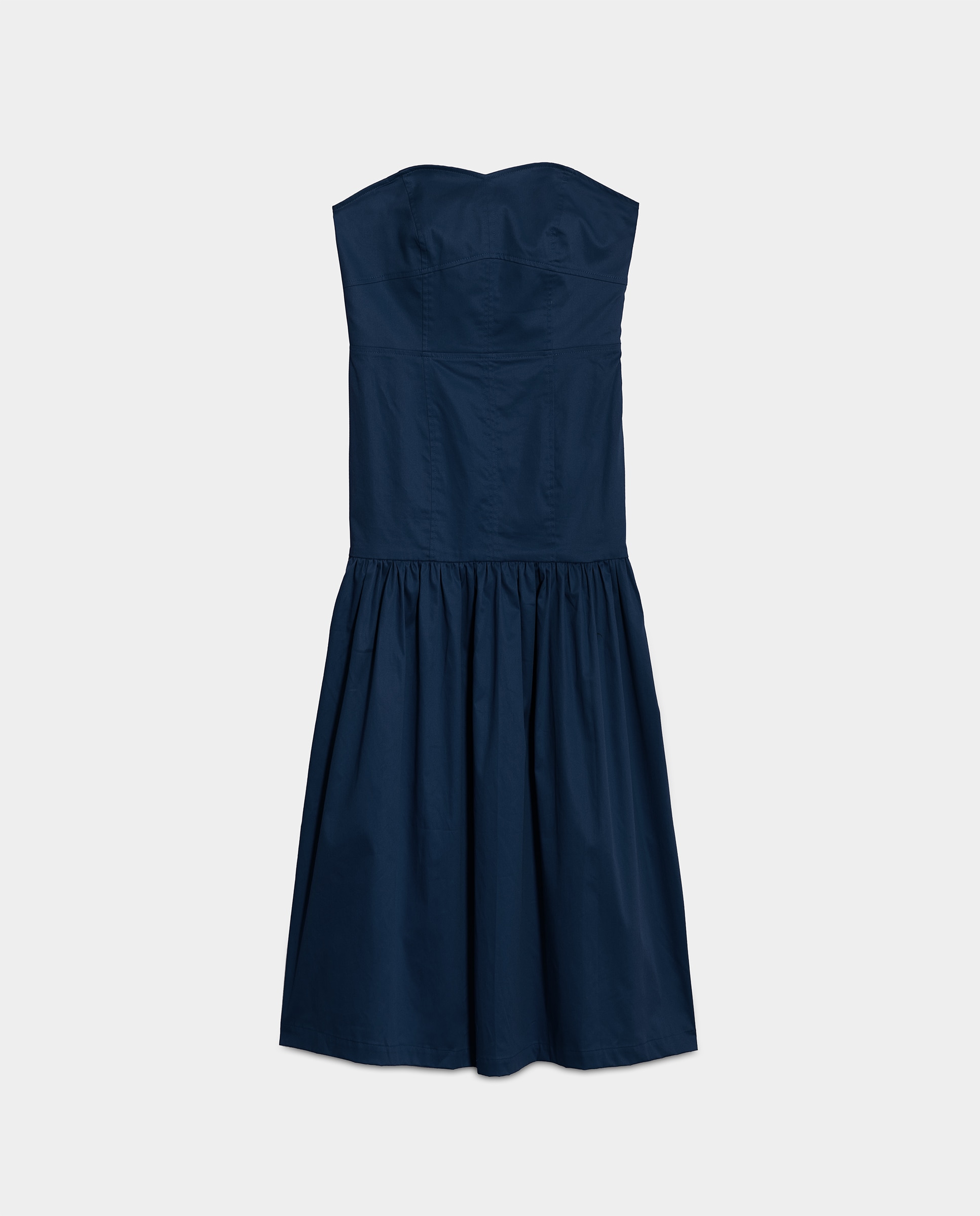 Vestido midi sin mangas - Noon - Azul oscuro Azul oscuro-5