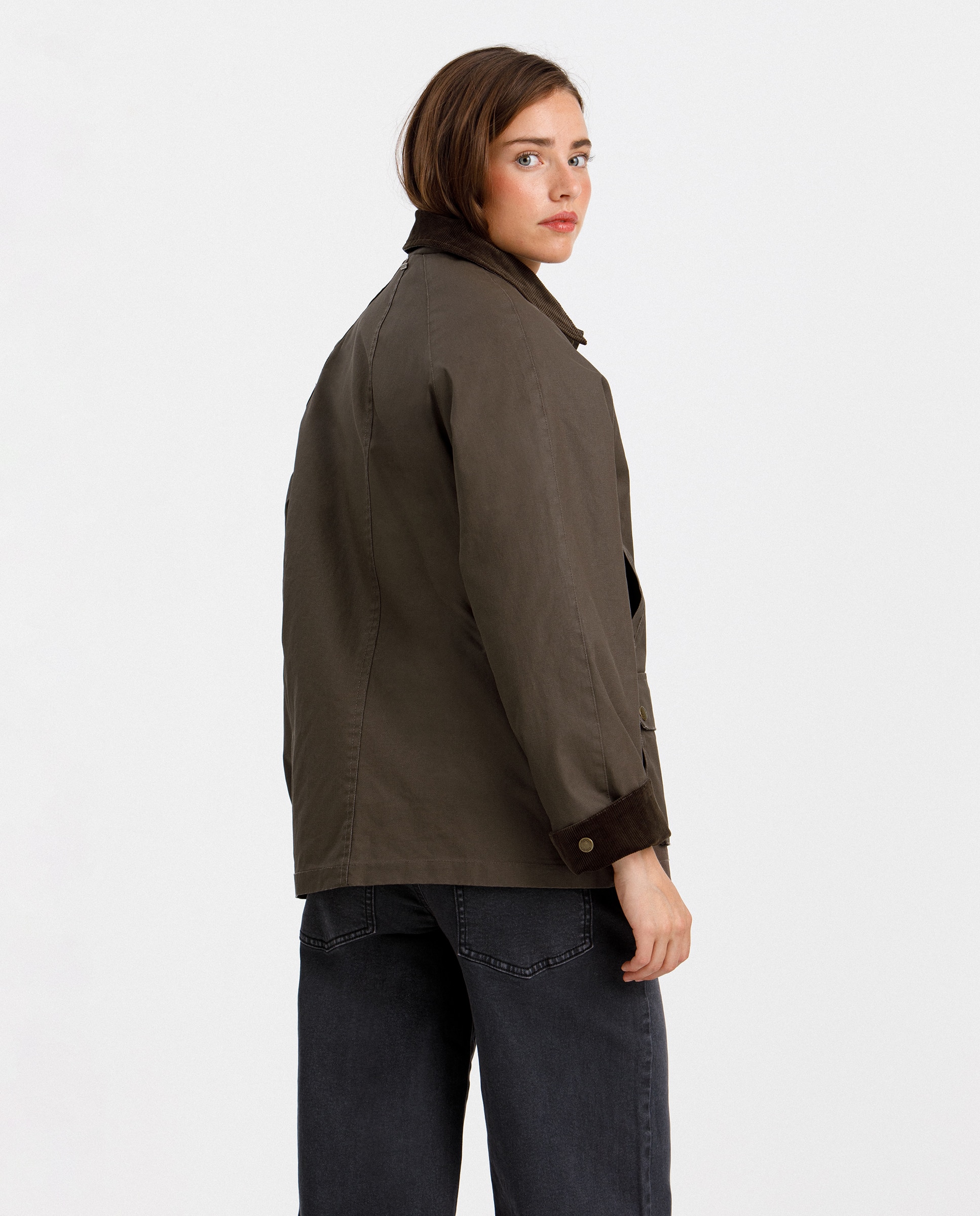 Parka de mujer impermeable con forro de borrego - Noon - Marrón Marrón-2