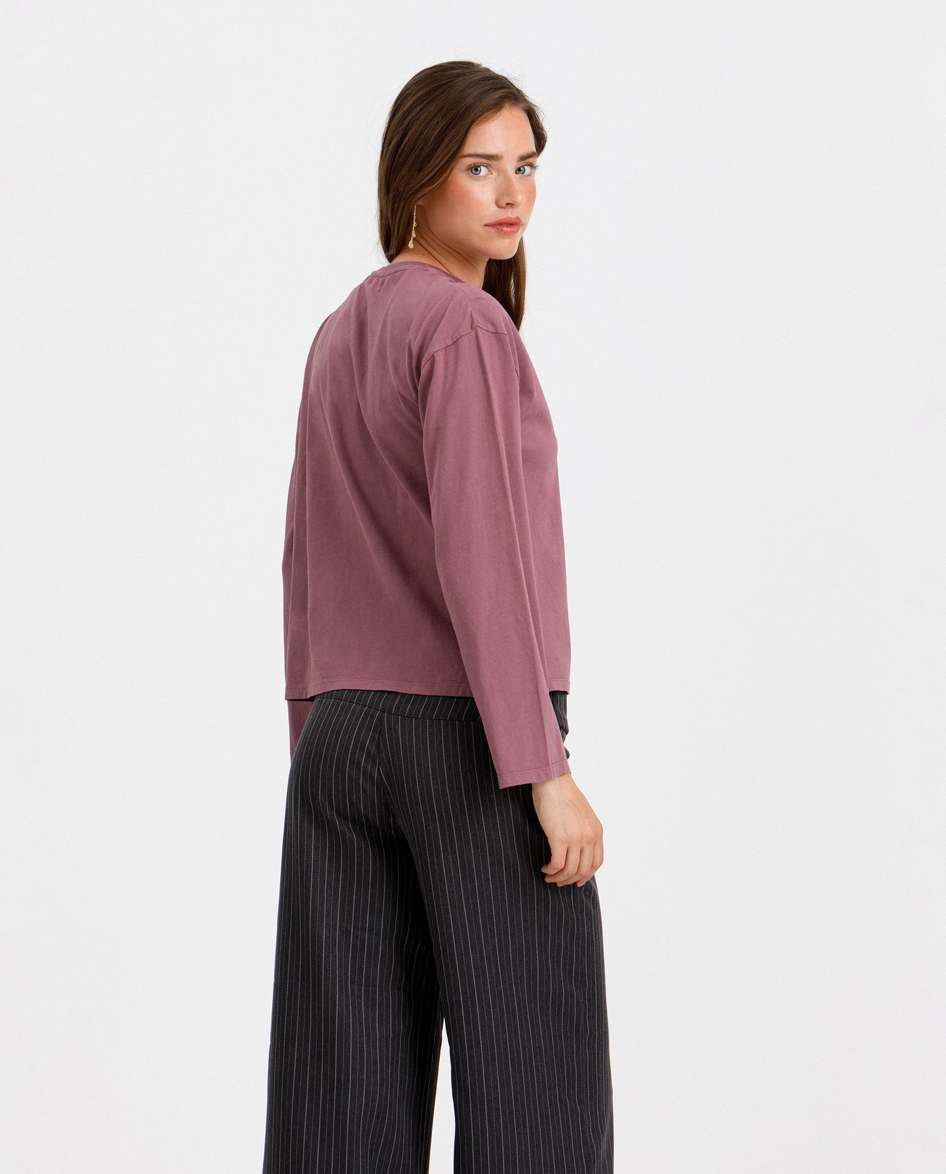 Camiseta noon de mujer flocada - Rosa Rosa-2