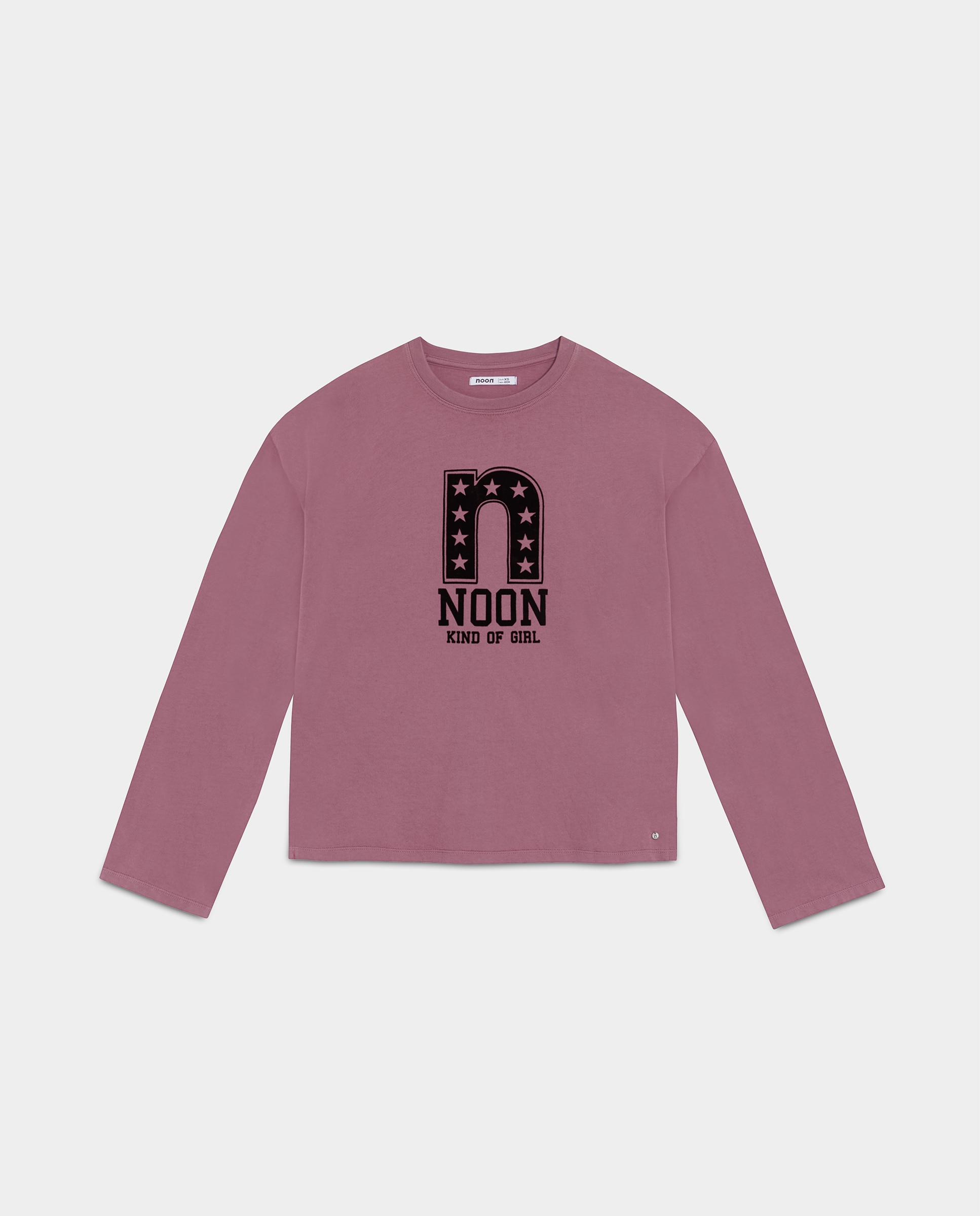 Camiseta noon de mujer flocada - Rosa Rosa-5