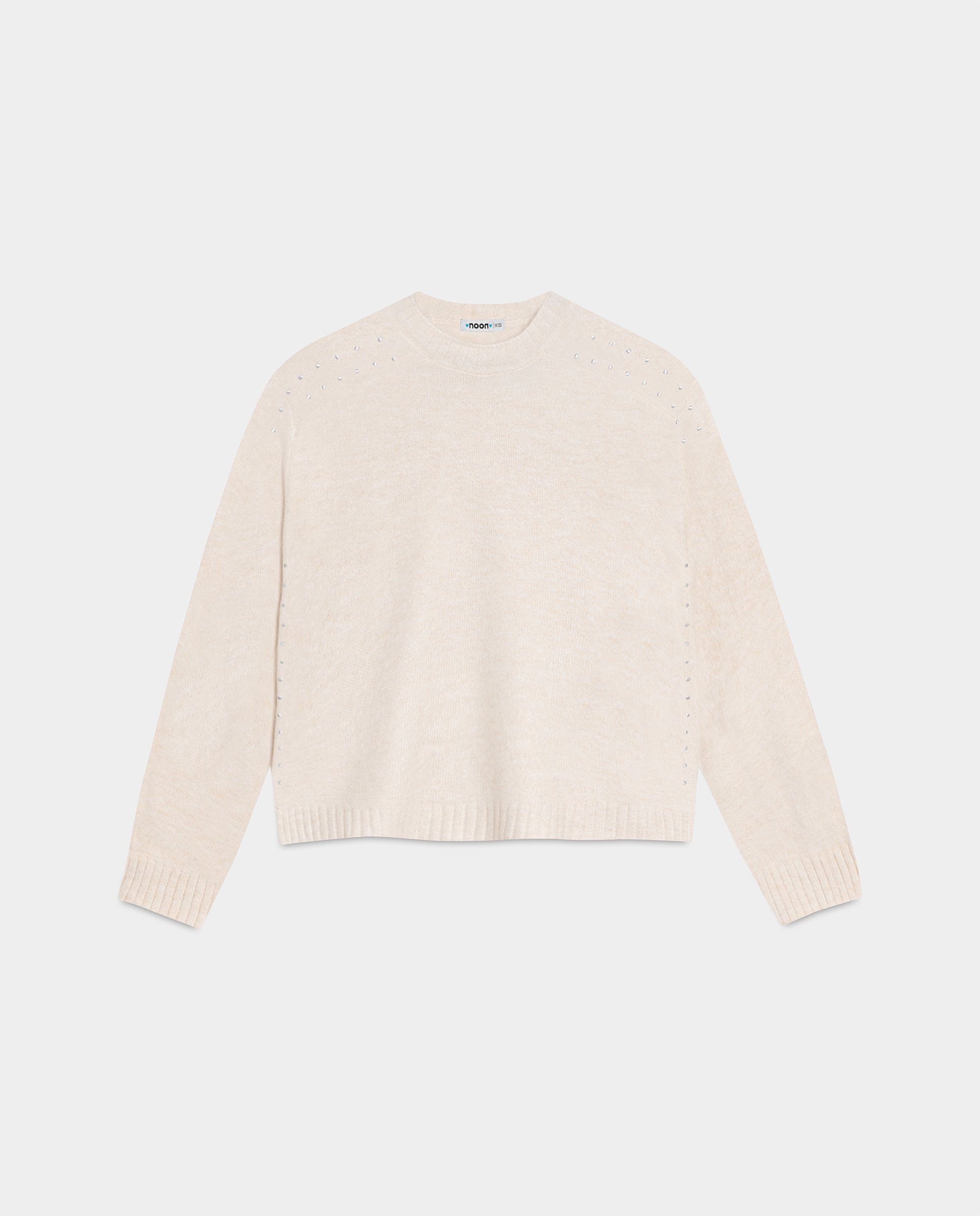 Jersey de mujer cuello caja - Noon - Crudo Crudo-5