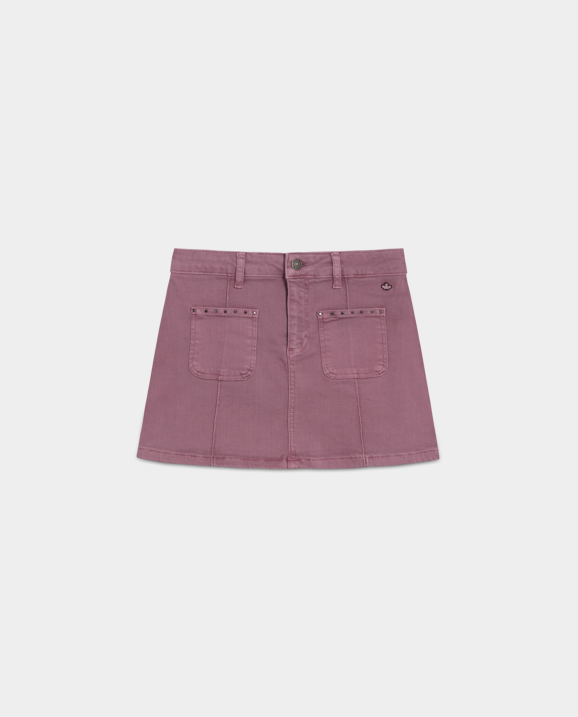 Falda mini con tachuelas - Noon - Morado Morado-5