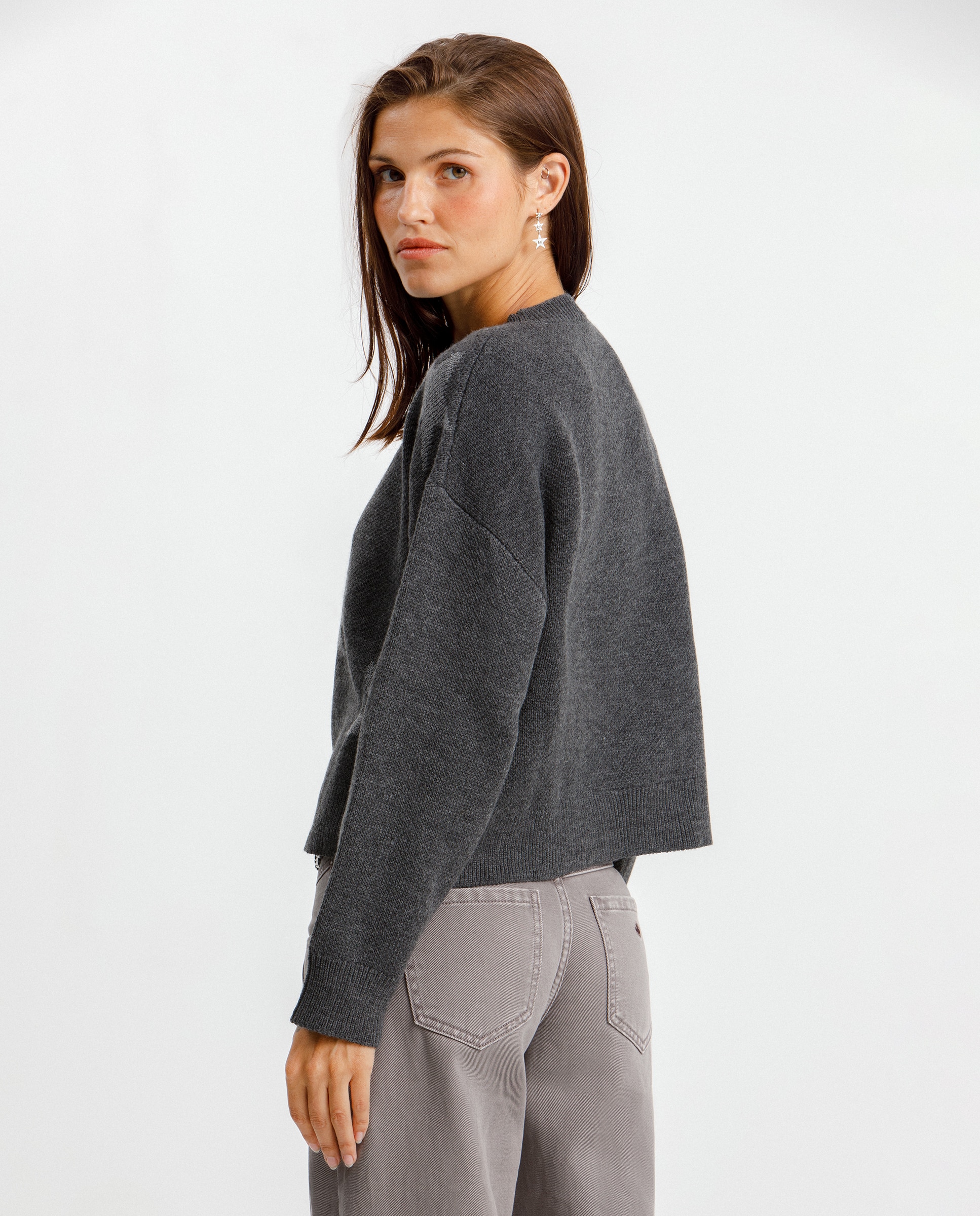 Imagen 2 de Jersey de mujer estampado estrellas - Noon - Gris Gris