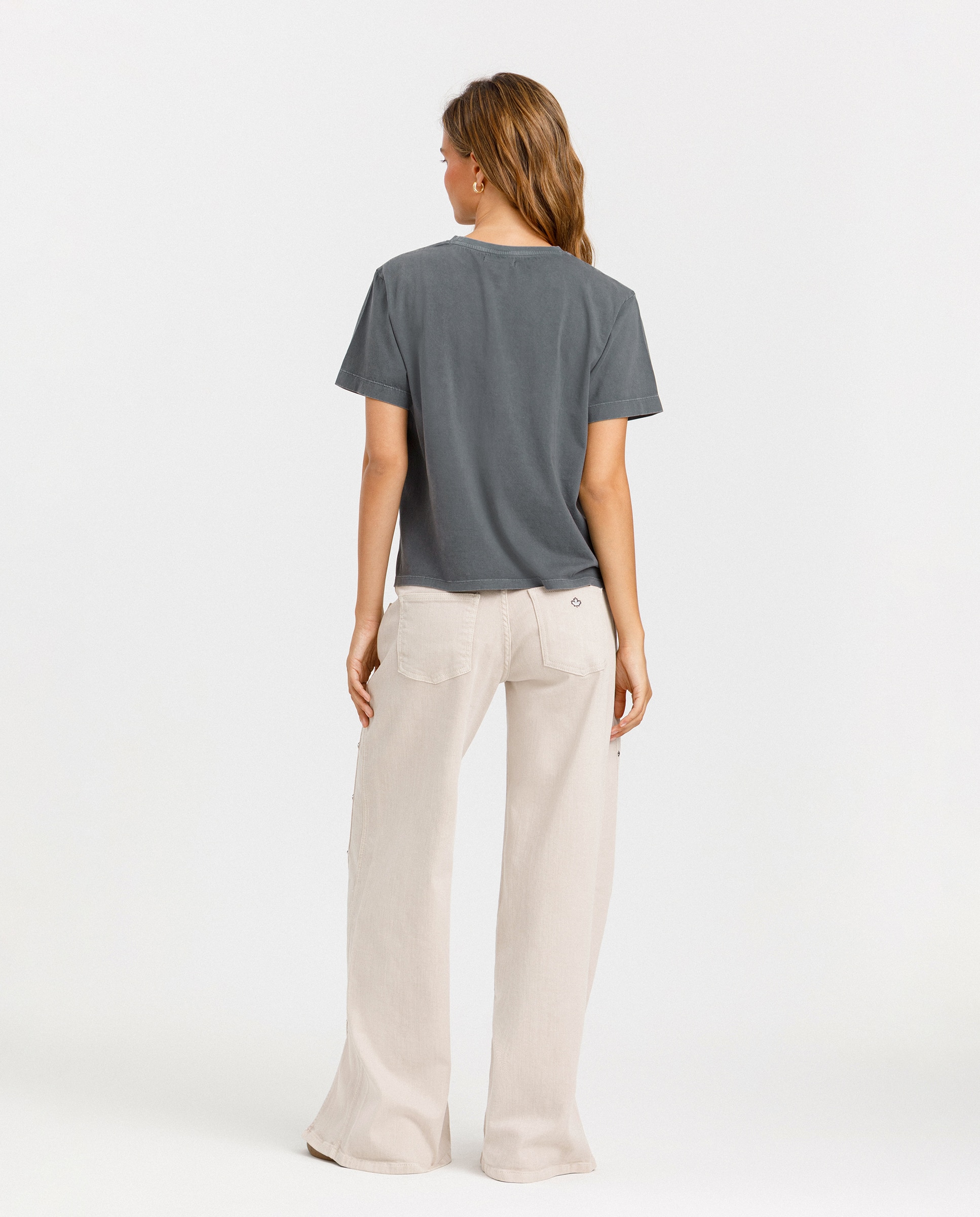 Vaquero de mujer wide leg con abertura - Noon - Crudo Crudo-2