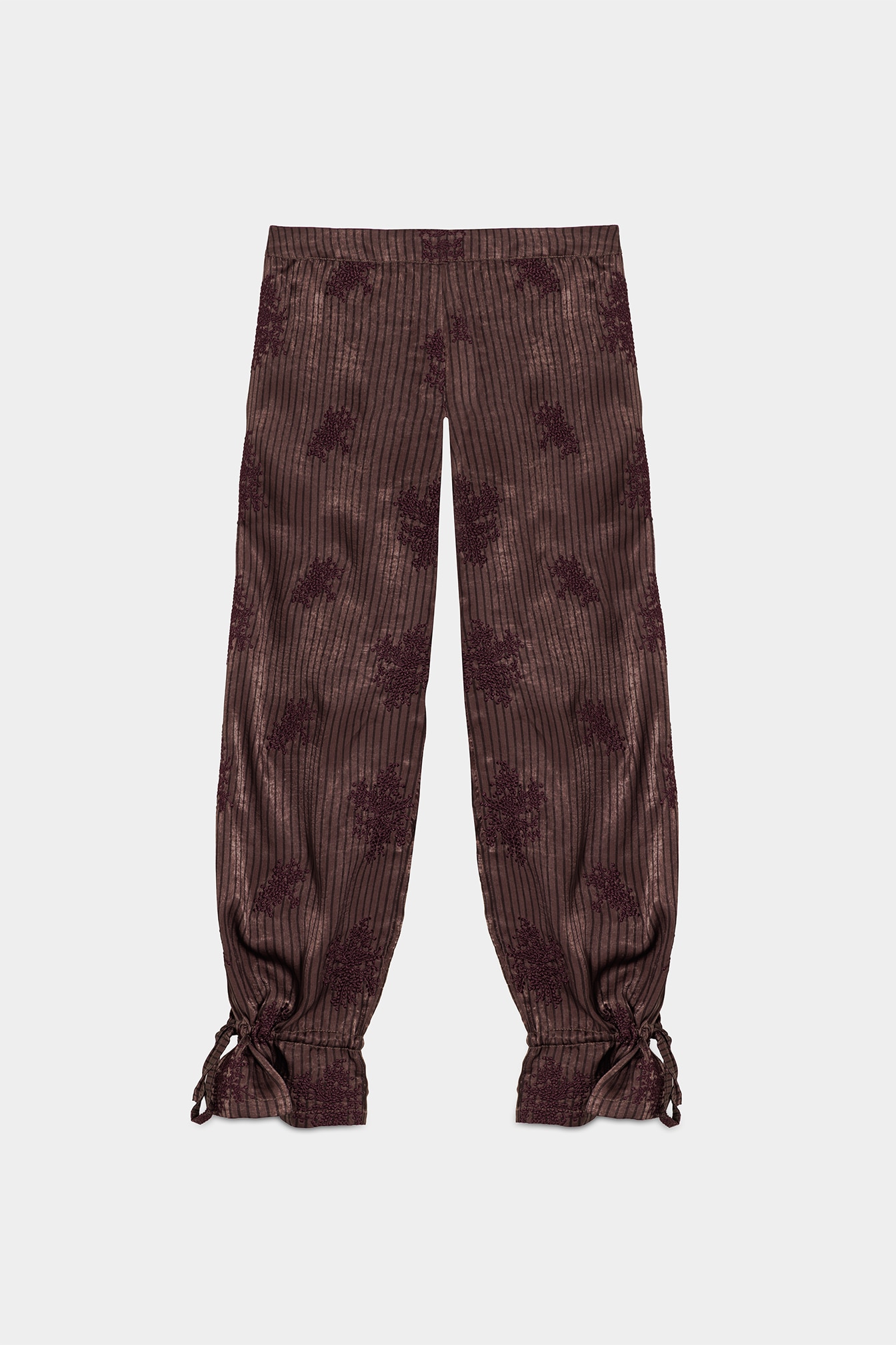 Pantalón bombacho estampado de mujer - Noon - Burdeos Burdeos-6