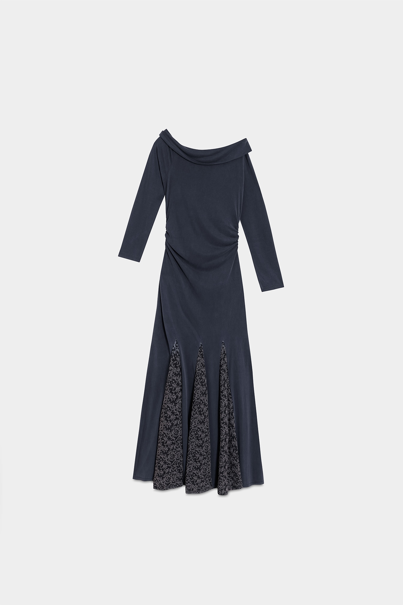 Vestido midi de mujer con godets - Noon - Morado Morado-6