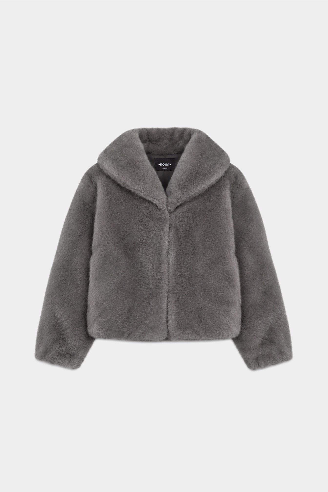 Imagen 5 de Chaqueta pelo de mujer bolsillos frontales - Noon - Gris Gris