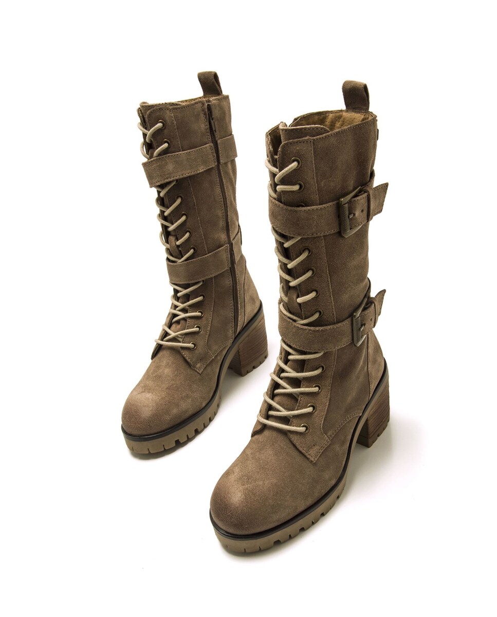 Mustang Mujer Botas Militares Mustang Granates Mtng Mustang
