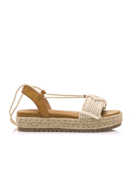 Sandalias de plaforma de mujer con tiras tubulares