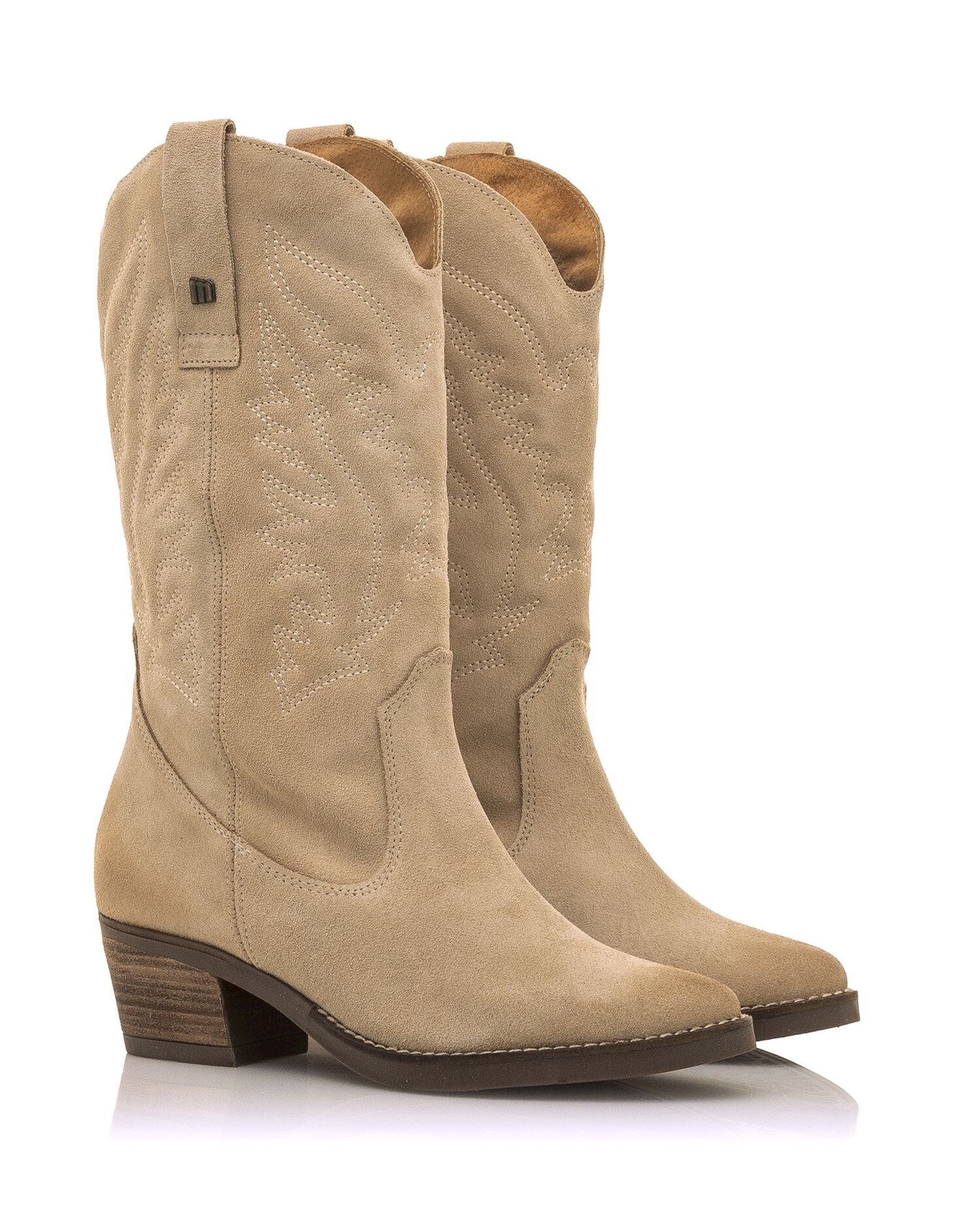 Botas de mujer altas de piel estilo cowboy Mustang El Corte Ingl s