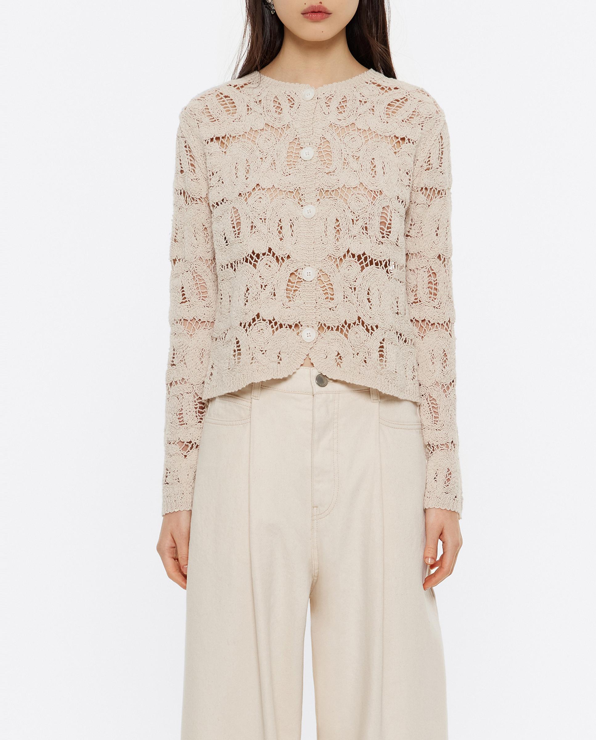 Cárdigan de mujer de algodón jacquard