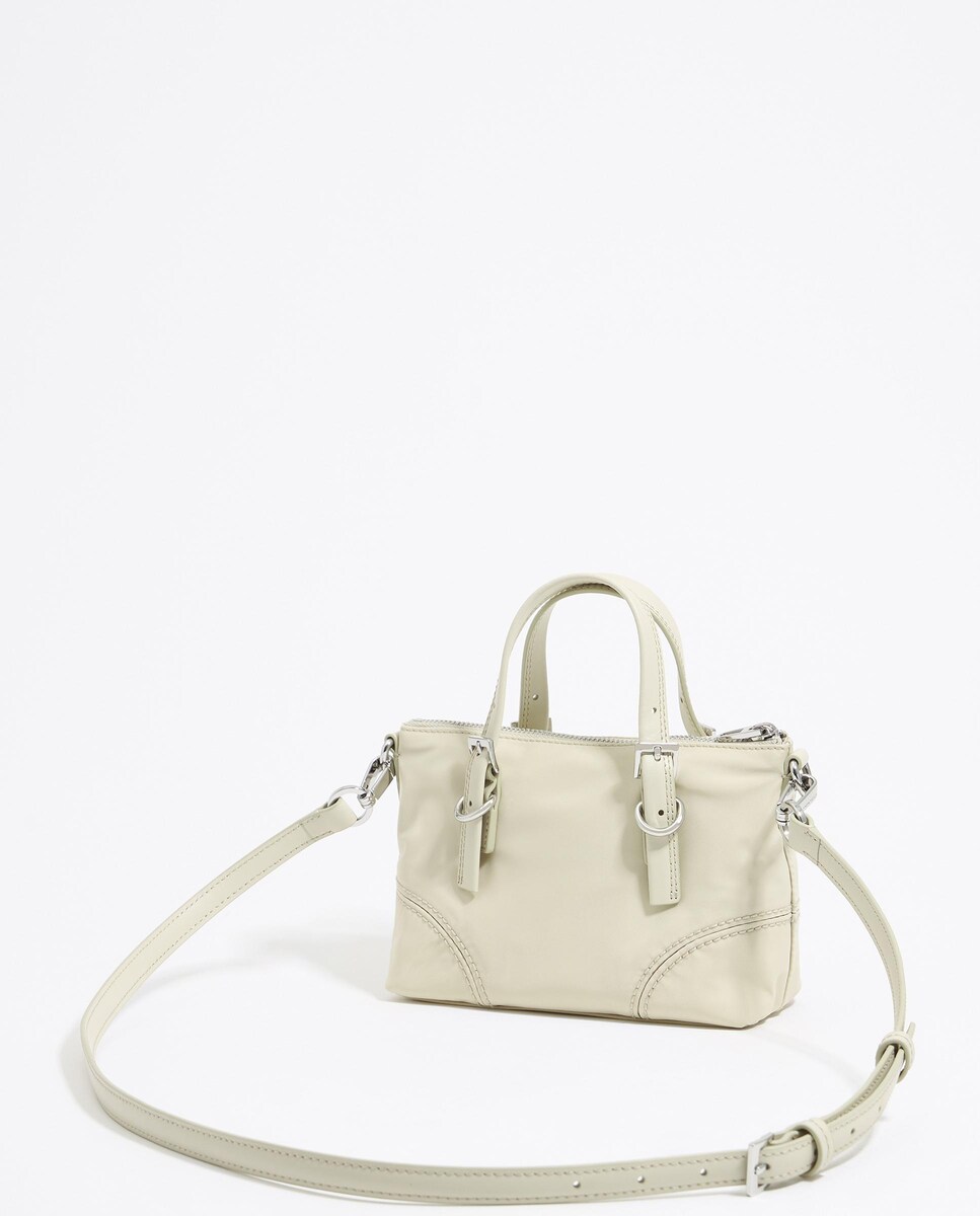 Bandolera Mini Bolso Bimba Y Lola Arena Bolso Blanco Piel El Corte