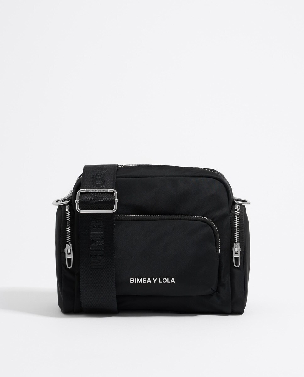 Bolso Bandolera Nylon Negro Bimba Y Lola Bandolera De Mujer De