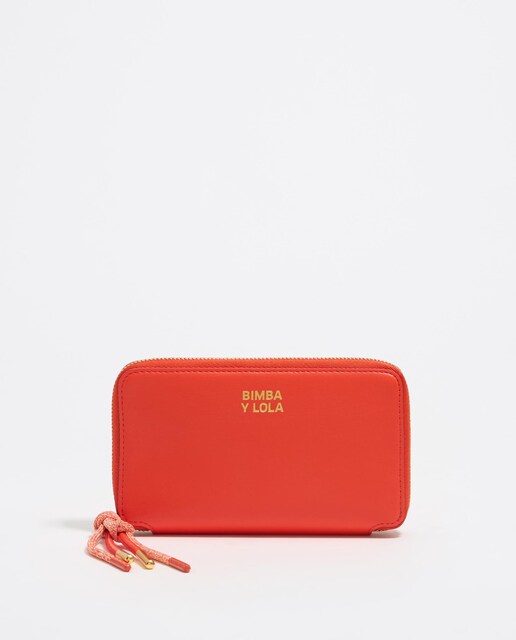 Imagen 0 de Cartera de mujer tipo billetera de piel