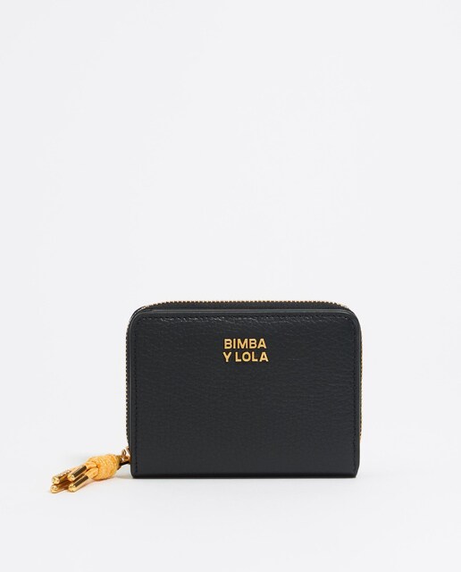 Imagen 0 de Cartera de mujer solapa de piel