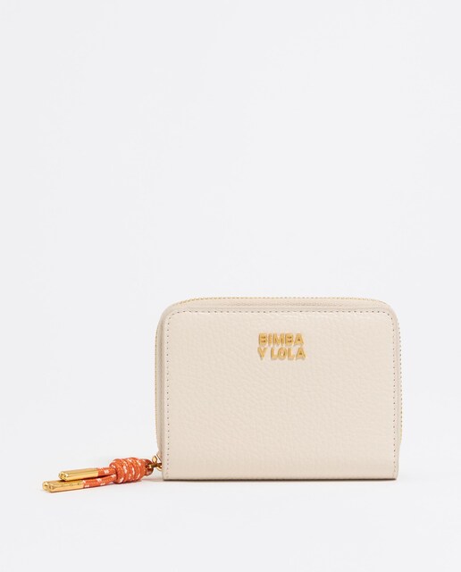 Imagen 0 de Cartera de mujer solapa de piel