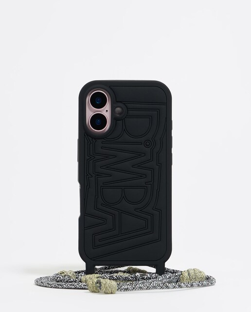 Imagen 0 de Funda para móvil iPhone 16 de silicola con cordón