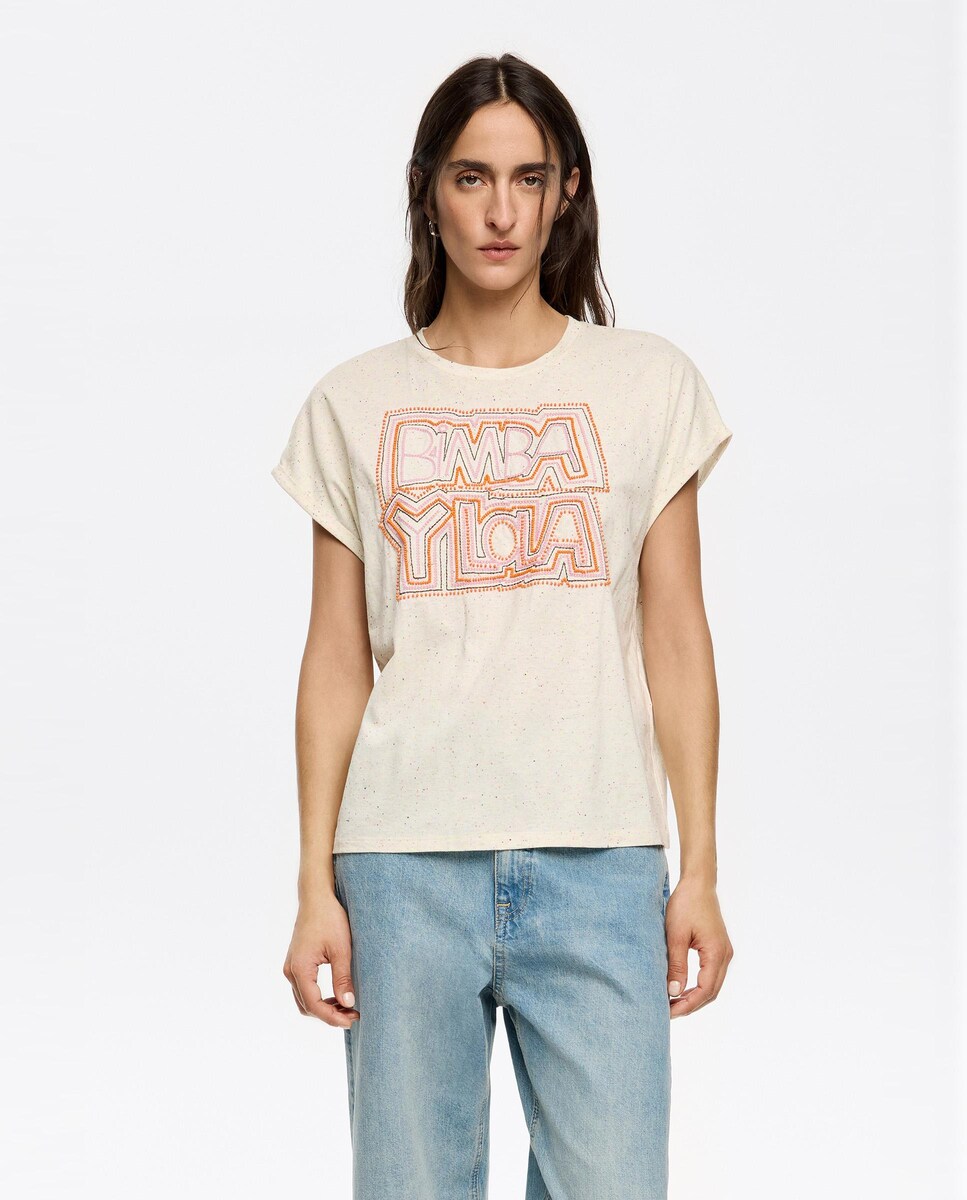 Corte Inglés Camiseta Bimba Y Lola Logo Camiseta Playeras Bimba Y