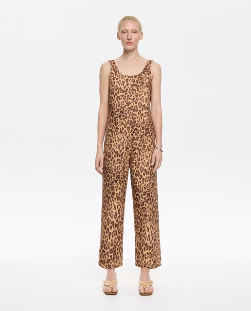 Imagen 0 de Mono de mujer denim estampado