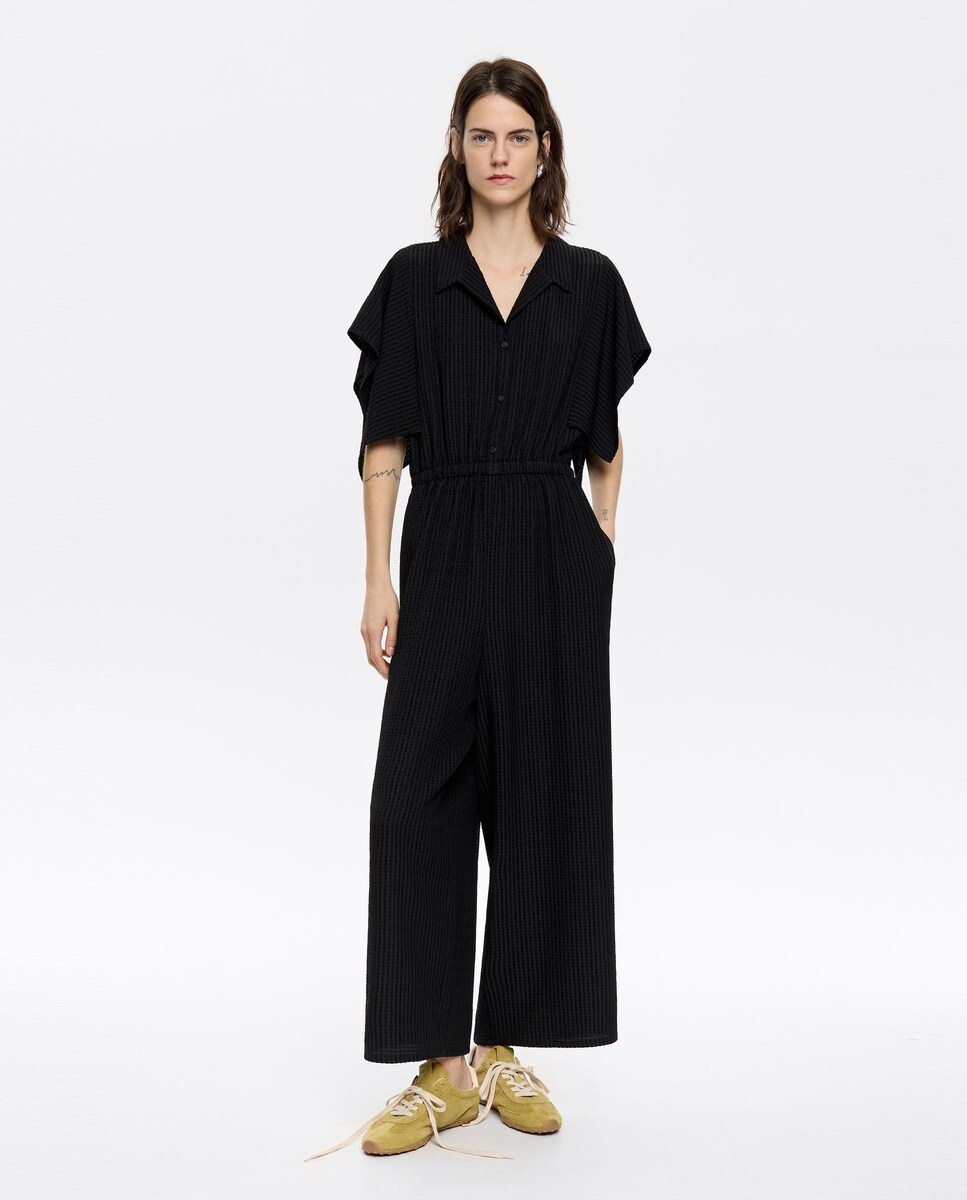 Mono de mujer camisero ajustable 36/XS Negro