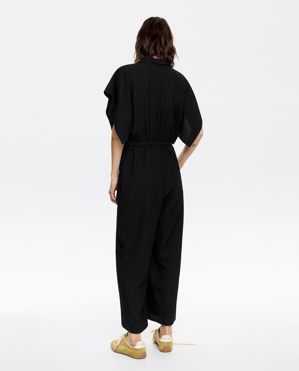 Mono de mujer camisero ajustable 36/XS Negro