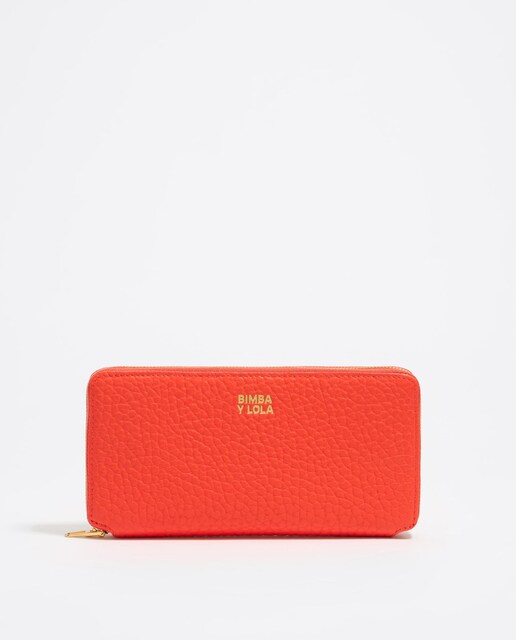 Imagen 0 de Cartera de mujer tipo billetera  de piel