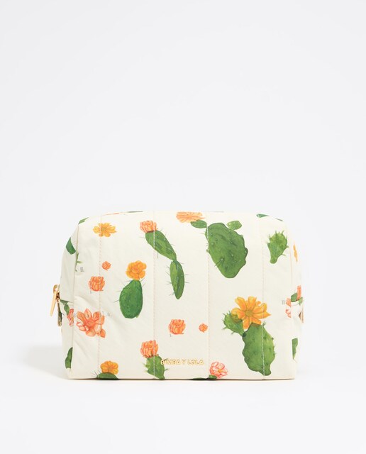 Imagen 0 de Neceser de mujer grande de nylon estampado