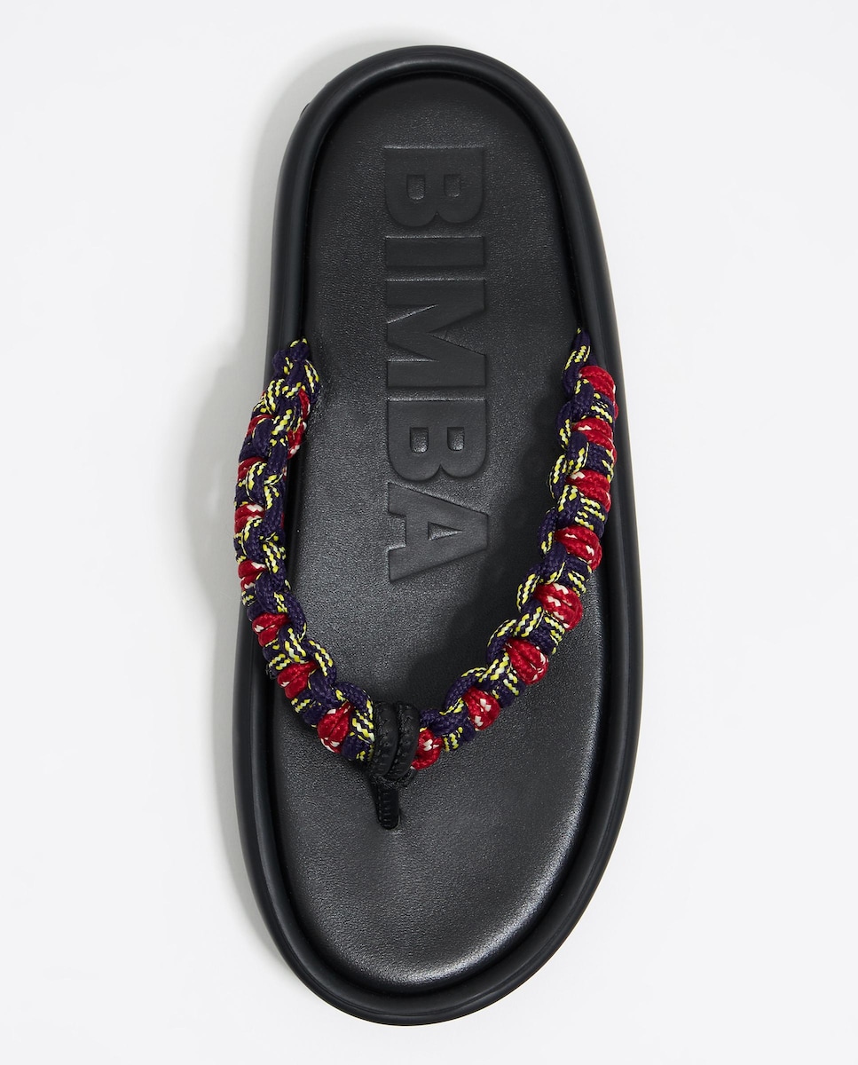 Dlf Chanclas Negras Bimba Y Lola Sandalias Deportivas Sandalia